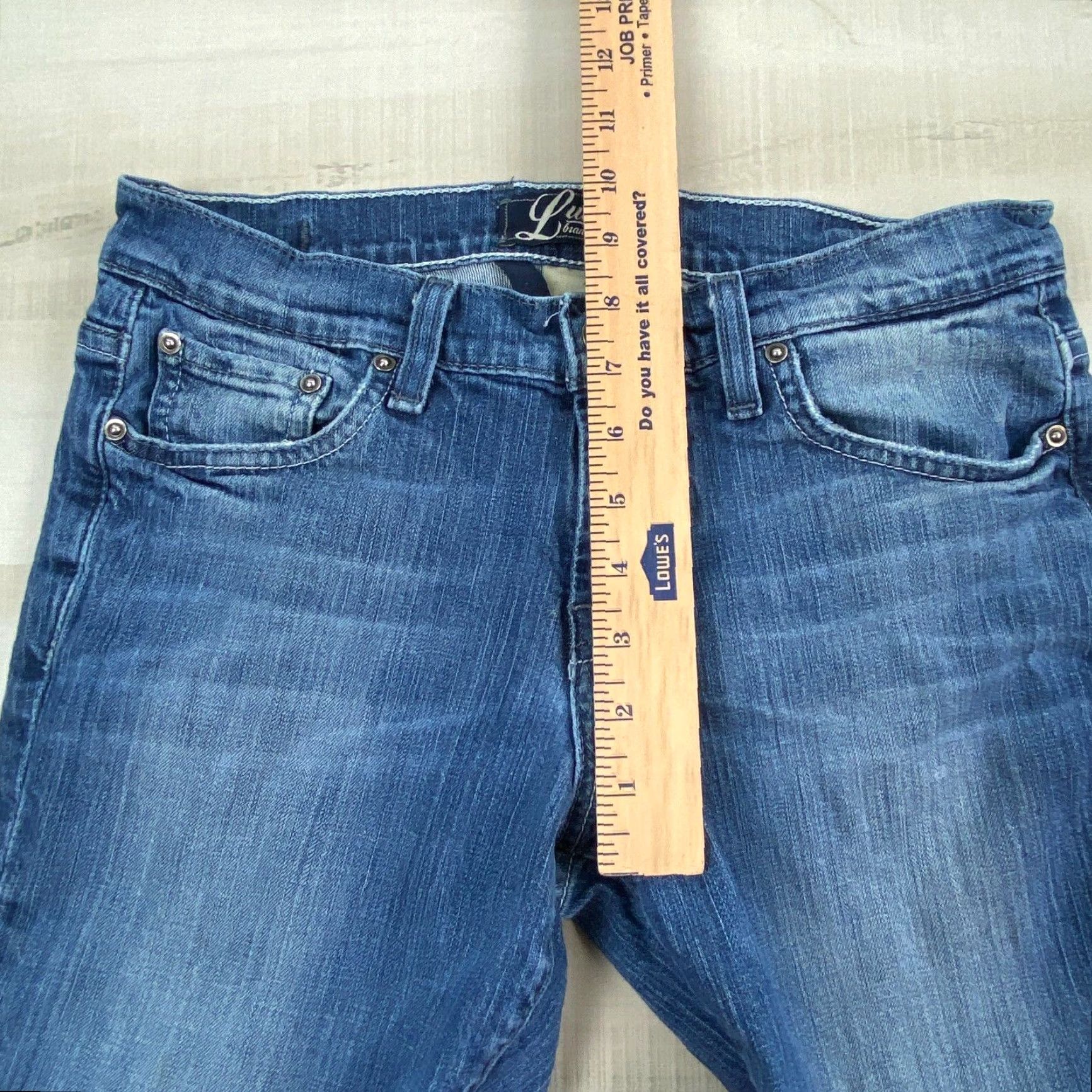 Lucky Brand Lucky Brand Womens Medium Wash Cropped Jeans 4, Classic Rider Crop Style, Blue Size 27" / US 4 / IT 40 - 6 Thumbnail