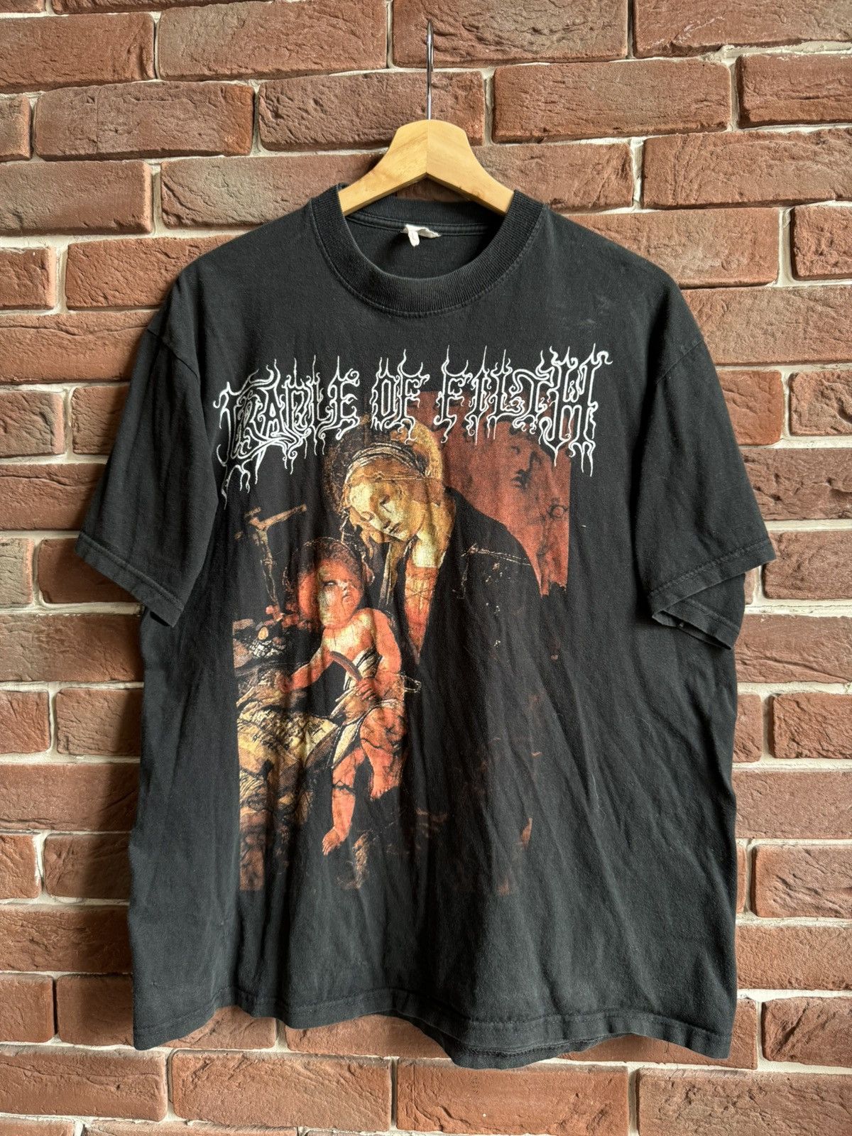 Band Tees Vintage Cradle Of Filth Black Metal For Bastard Band Tee 00s Size US L / EU 52-54 / 3 - 1 Thumbnail