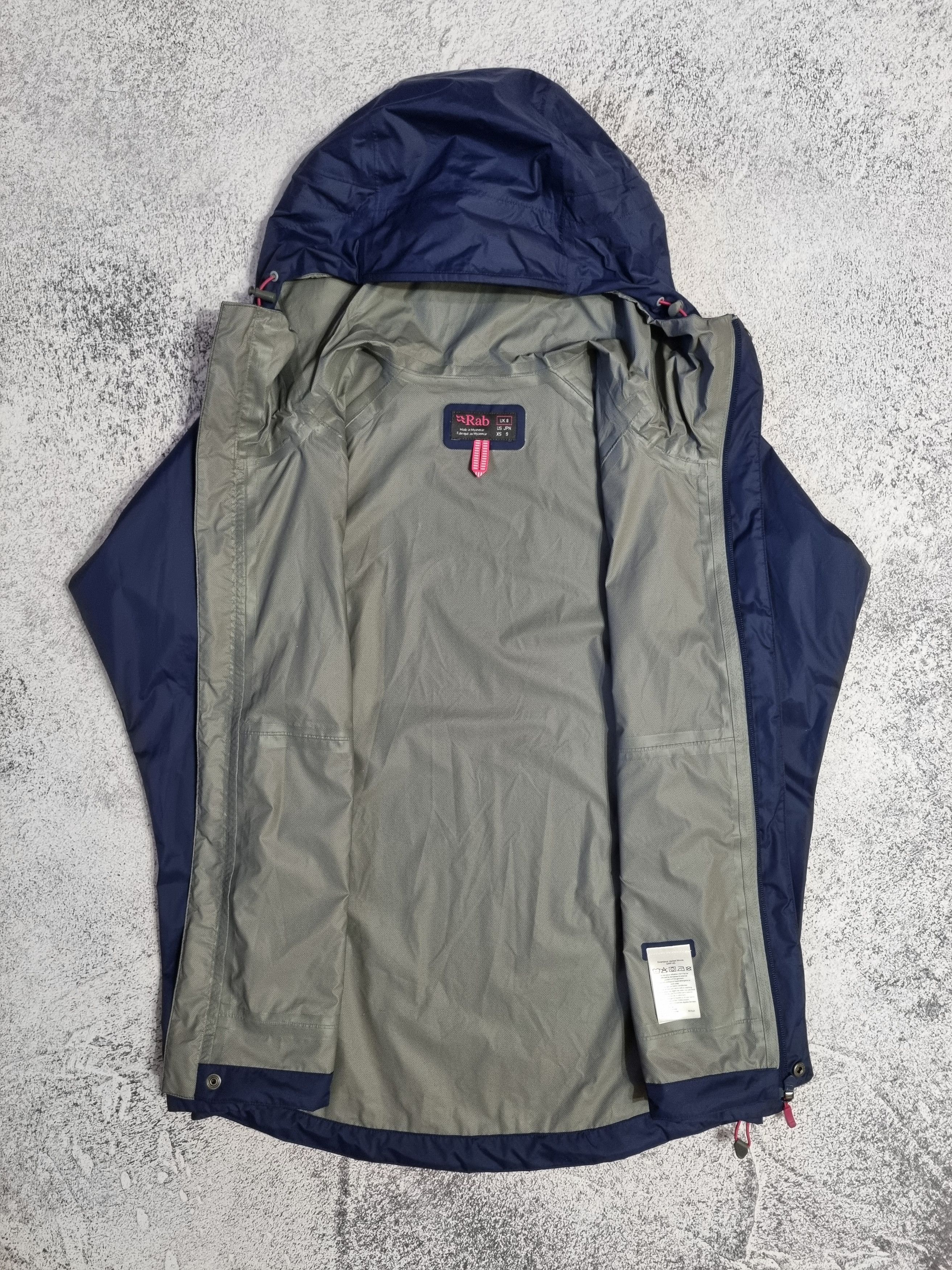 Patagonia × Rab Rab Downpour Lightweight Hooded Waterproof Rain Coat Jacket Size XS / US 0-2 / IT 36-38 - 7 Thumbnail