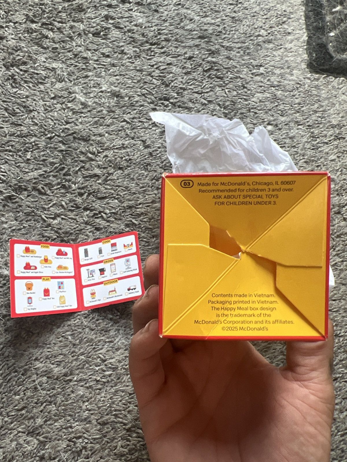 Hypebeast 2025 Lil McDonald’s Happy Meal Box Miniature Size ONE SIZE - 7 Thumbnail