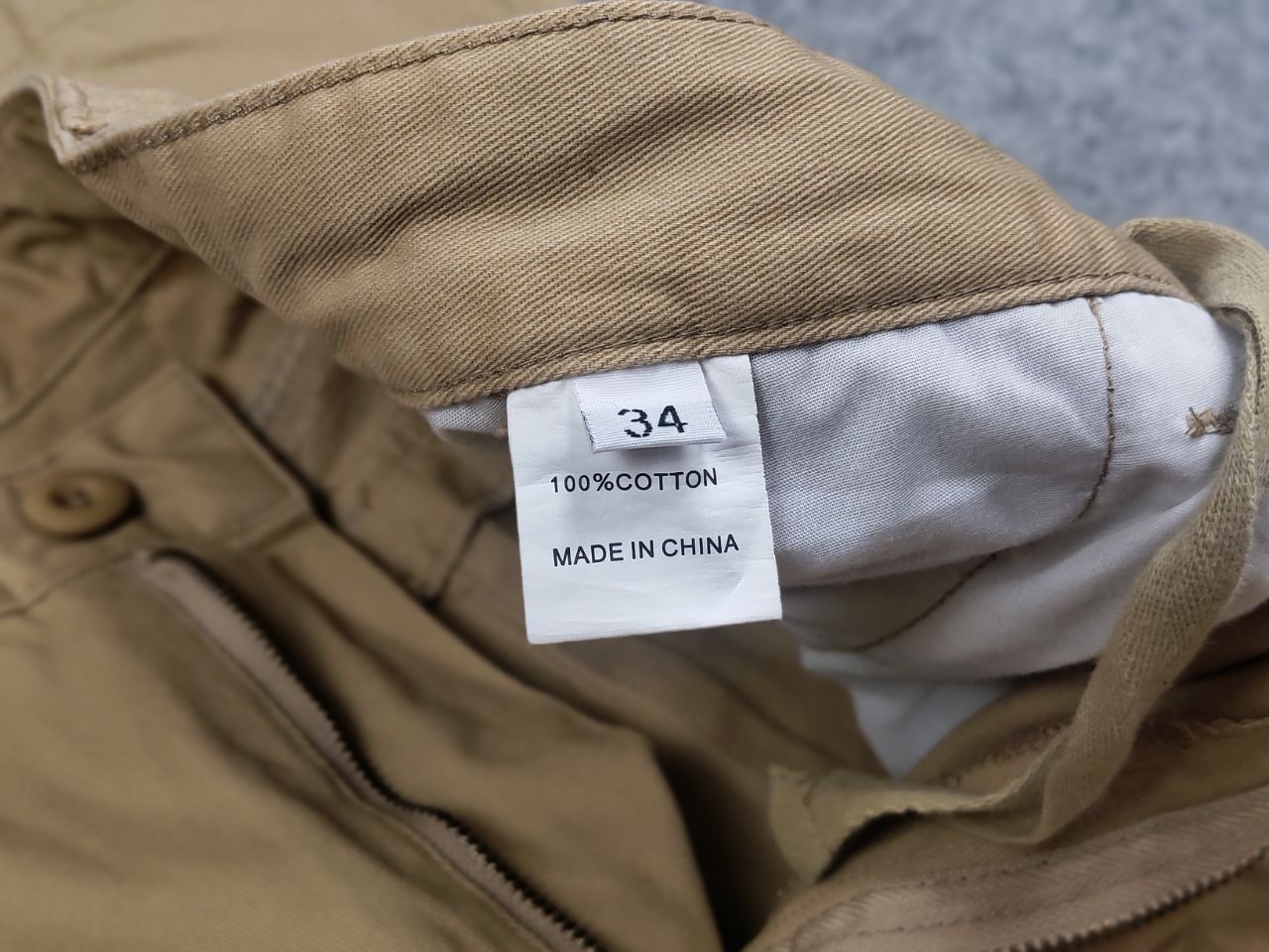 If Six Was Nine Vintage Le Grande Bleu Style Y2K Baige Baggy Cargo Pants Size US 34 / EU 50 - 14 Thumbnail