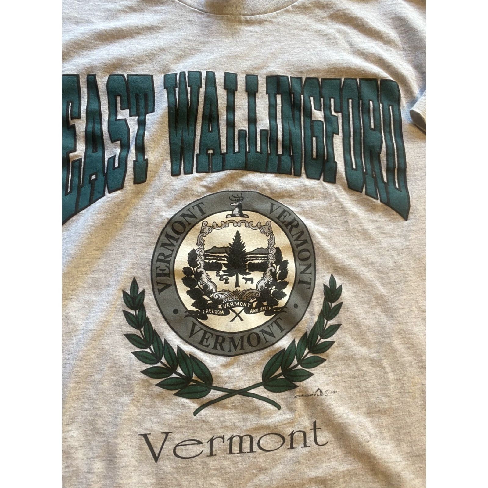 Vintage VINTAGE Wallingford Vermont T Shirt L Gray Short Sleeve Single Stitch Large Shirt Mens? Size US L / EU 52-54 / 3 - 3 Thumbnail