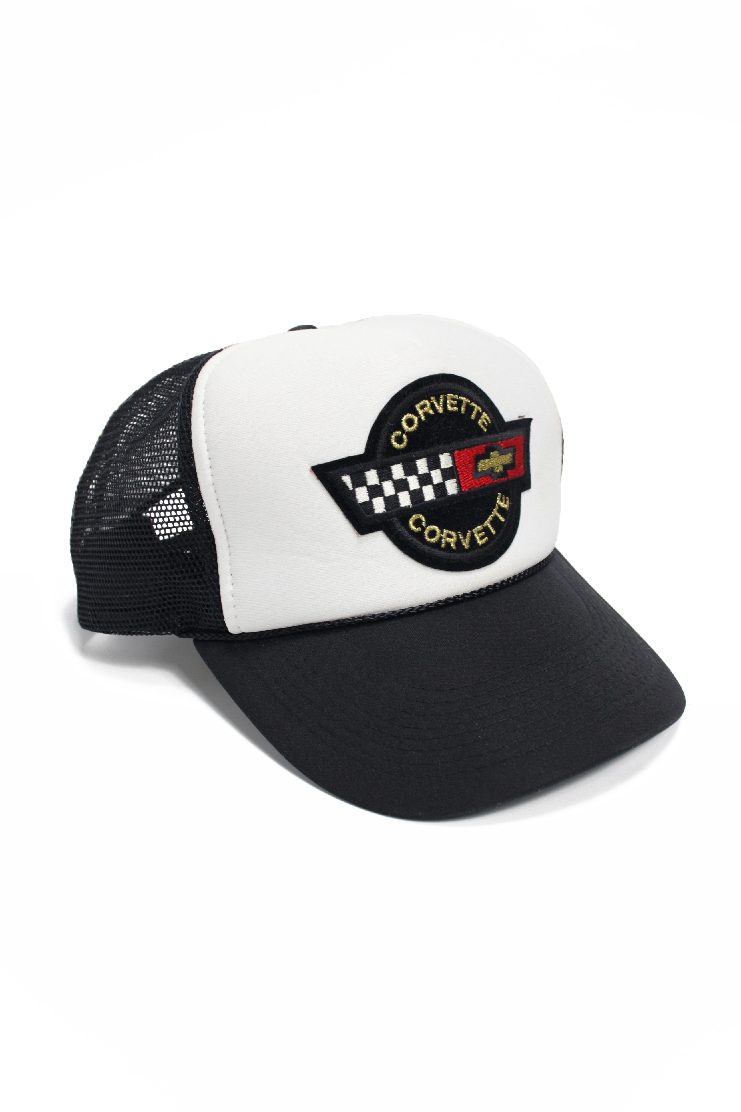 Chevrolet × Vintage Nissun 90s Vintage Corvette Trucker Mesh Cap Size ONE SIZE - 1 Thumbnail