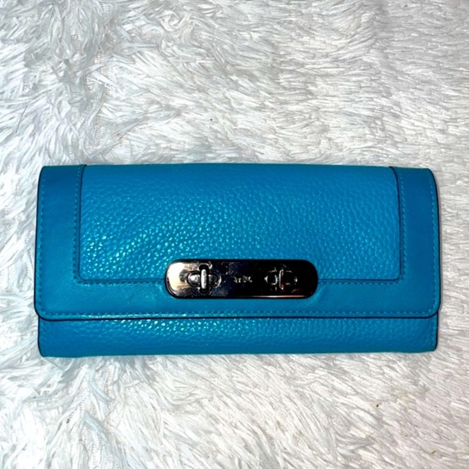 Coach Coach Swagger 27 Satchel Crossbody + Wallet Set Turquoise Size ONE SIZE - 13 Thumbnail