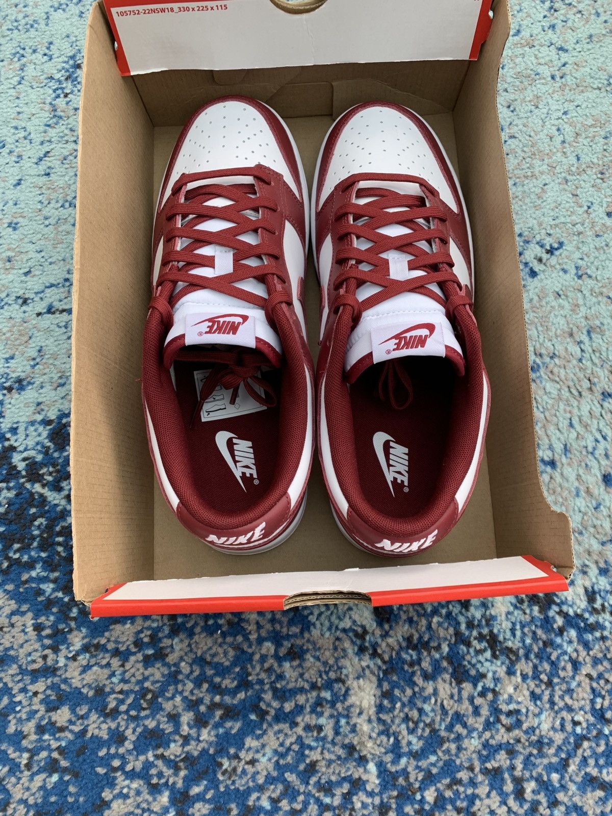 Nike Nike Dunk Low Team Red 11.5US 10.5UK Size US 11.5 / EU 44-45 - 5 Thumbnail