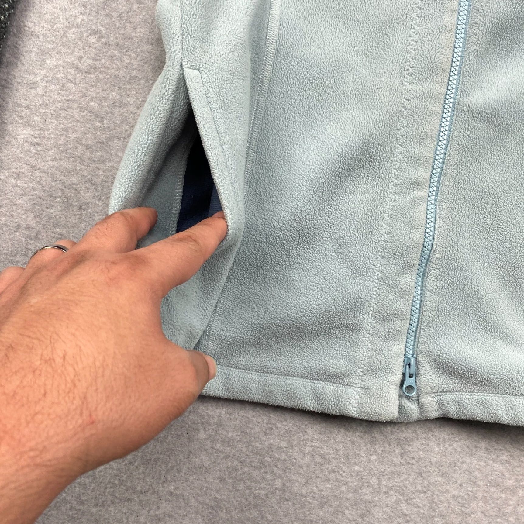 Prana prAna Full Zip Sweater Womens Small Blue Mock Neck Zip Pocket Fleece Button Zipper All Seasons Athleisure Size S / US 4 / IT 40 - 5 Thumbnail