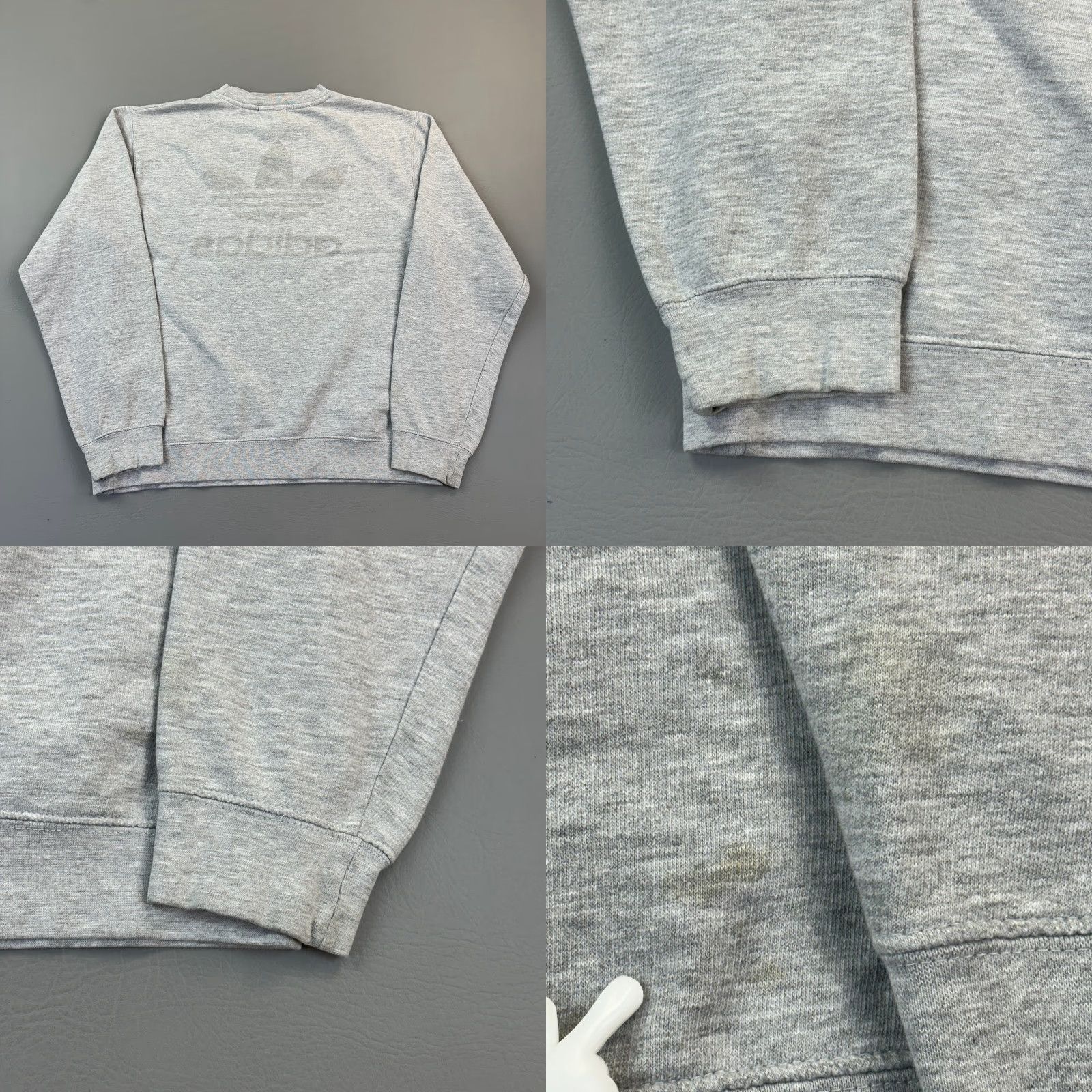 Adidas Adidas Originals Sweatshirt Mens Medium Gray Trefoil Logo Crewneck Pullover Shirt Men M Gray Graphic Print All Seasons Crew Neck Sweatshirt Size US M / EU 48-50 / 2 - 8 Thumbnail