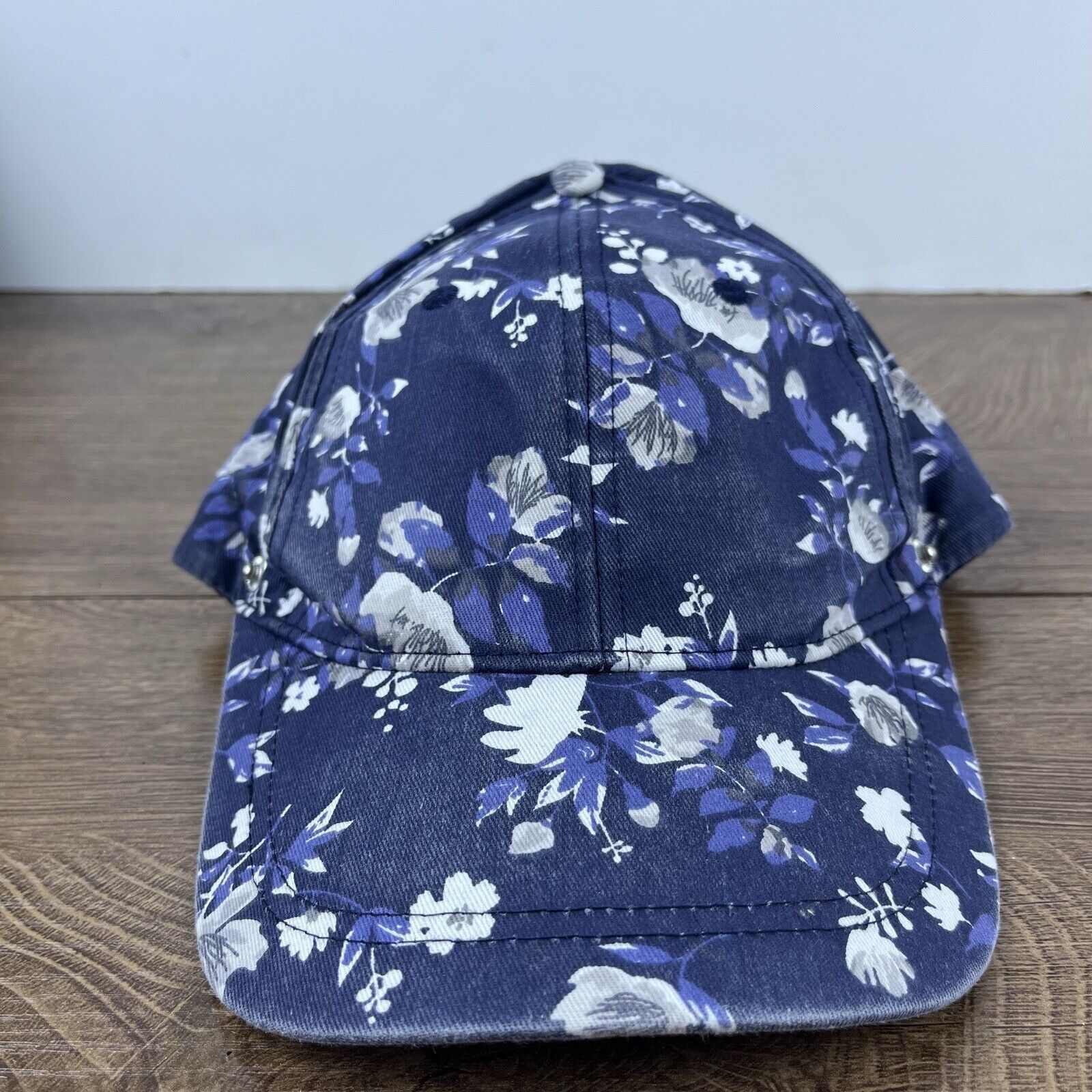 Other Flower Hat Flower Baseball Hat Blue Adjustable Hat Blue Adul Size ONE SIZE - 4 Thumbnail