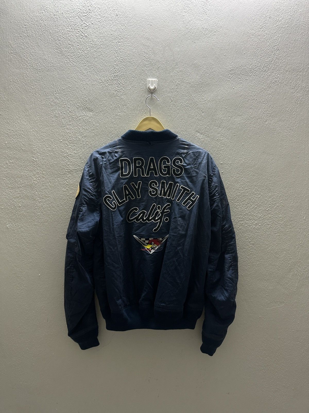 Vintage Vintage Clay Smith Hot Rod Thunder Racing Calif Jacket Size US L / EU 52-54 / 3 - 3 Thumbnail