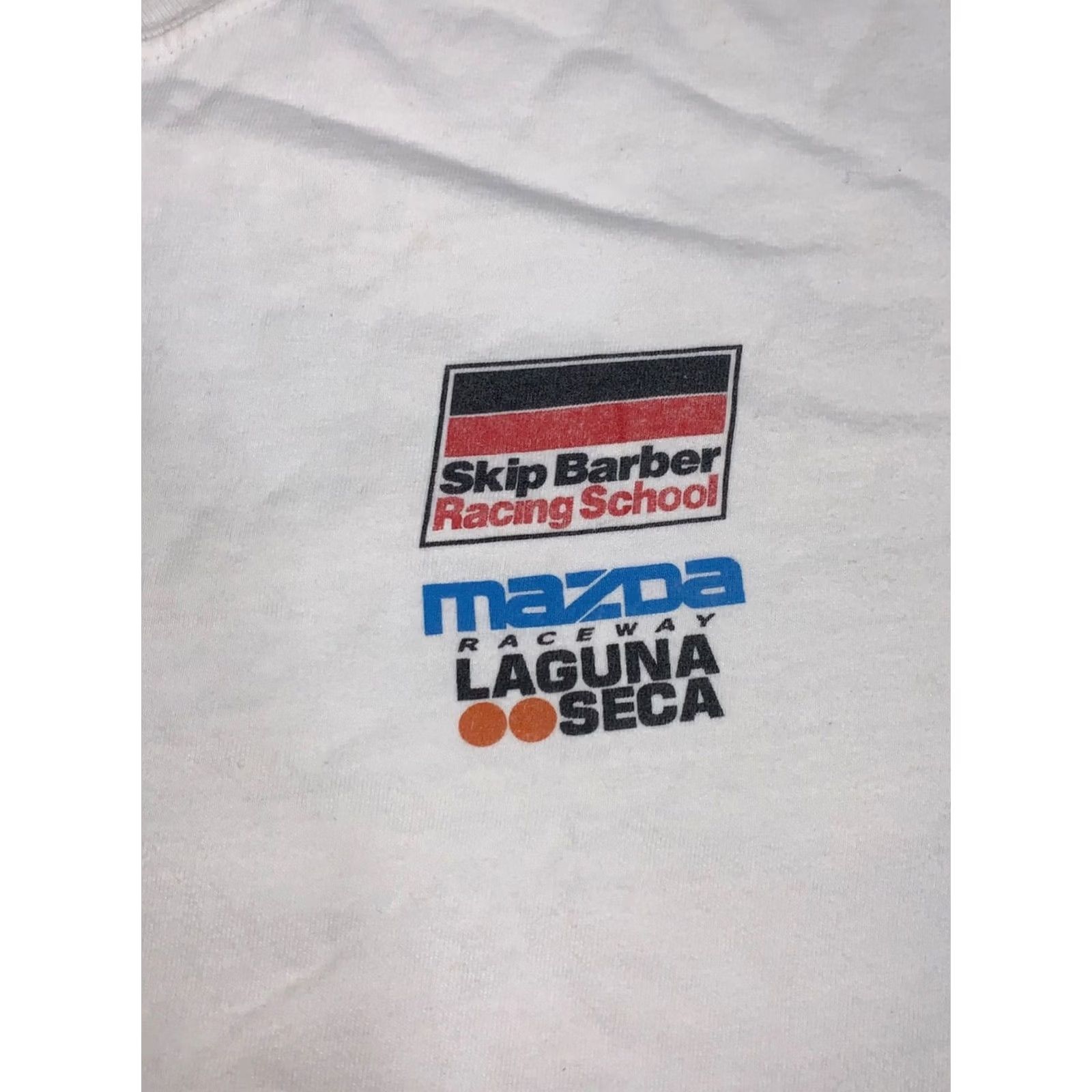Hanes VINTAGE Hanes Mazada Racing Shirt XL White Crew Neck Short Sleeve Men T-Shirt Y2K Racing Cars Summer 11830 Size US XL / EU 56 / 4 - 3 Thumbnail