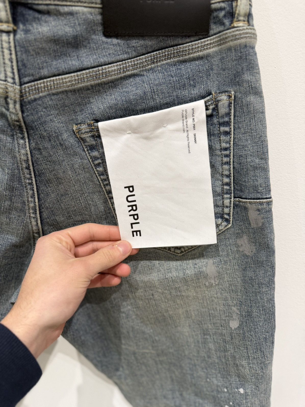 Purple Brand Purple Brand Slashed Paint Jeans Size: 32 Size US 32 / EU 48 - 11 Thumbnail