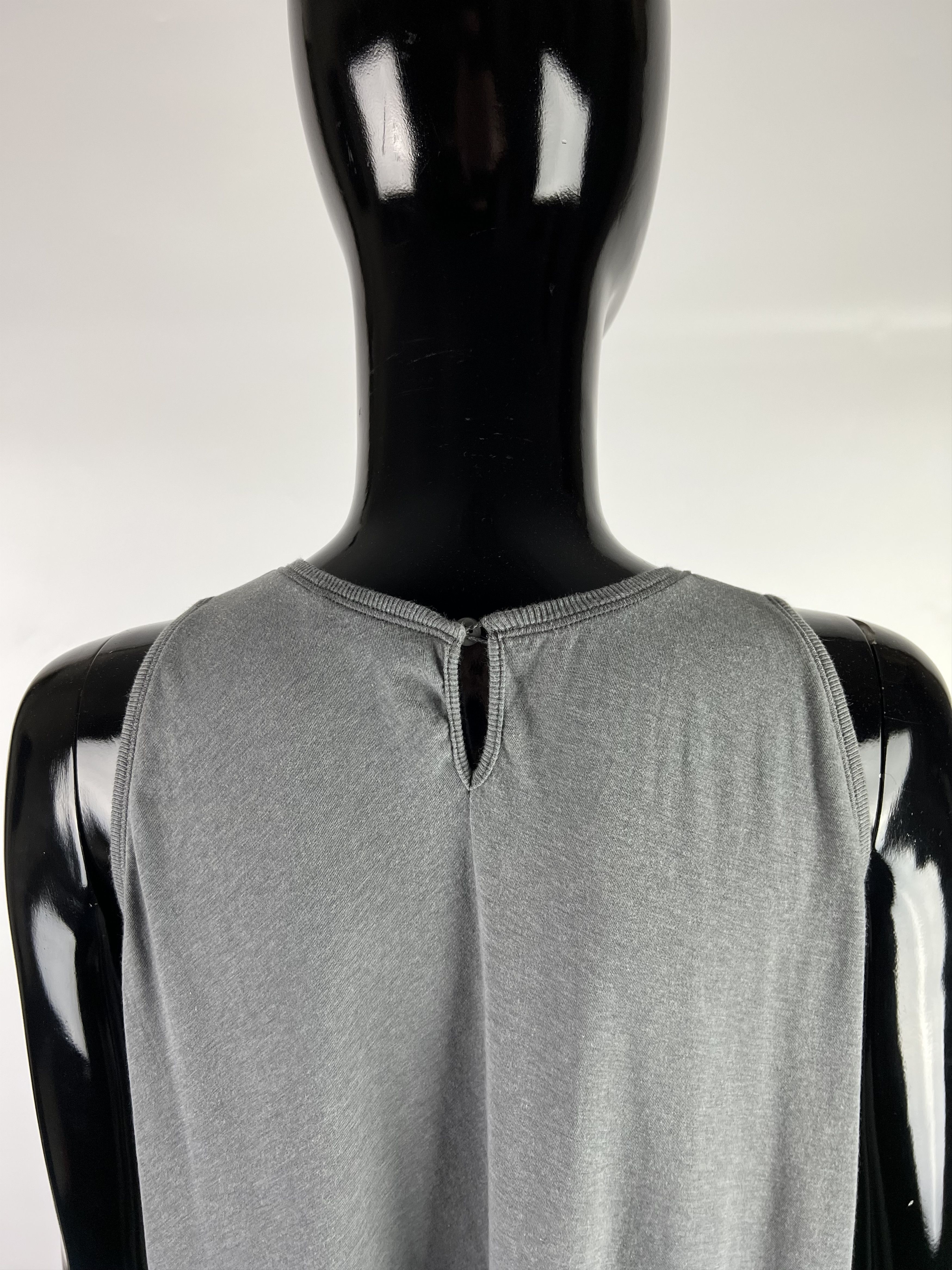 Brunello Cucinelli Rivamonti Gray Asymmetrical Sleeveless Dress Size L/XL Size XL / US 12-14 / IT 48-50 - 4 Thumbnail