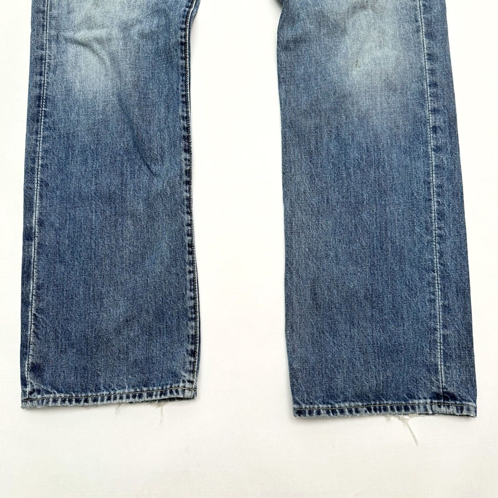 Polo Ralph Lauren VTG Polo Ralph Lauren Jeans Men's 32x32 Straight Distressed Blue Denim 90s Y2K Rails A Size US XS / EU 42 / 0 - 2 Thumbnail