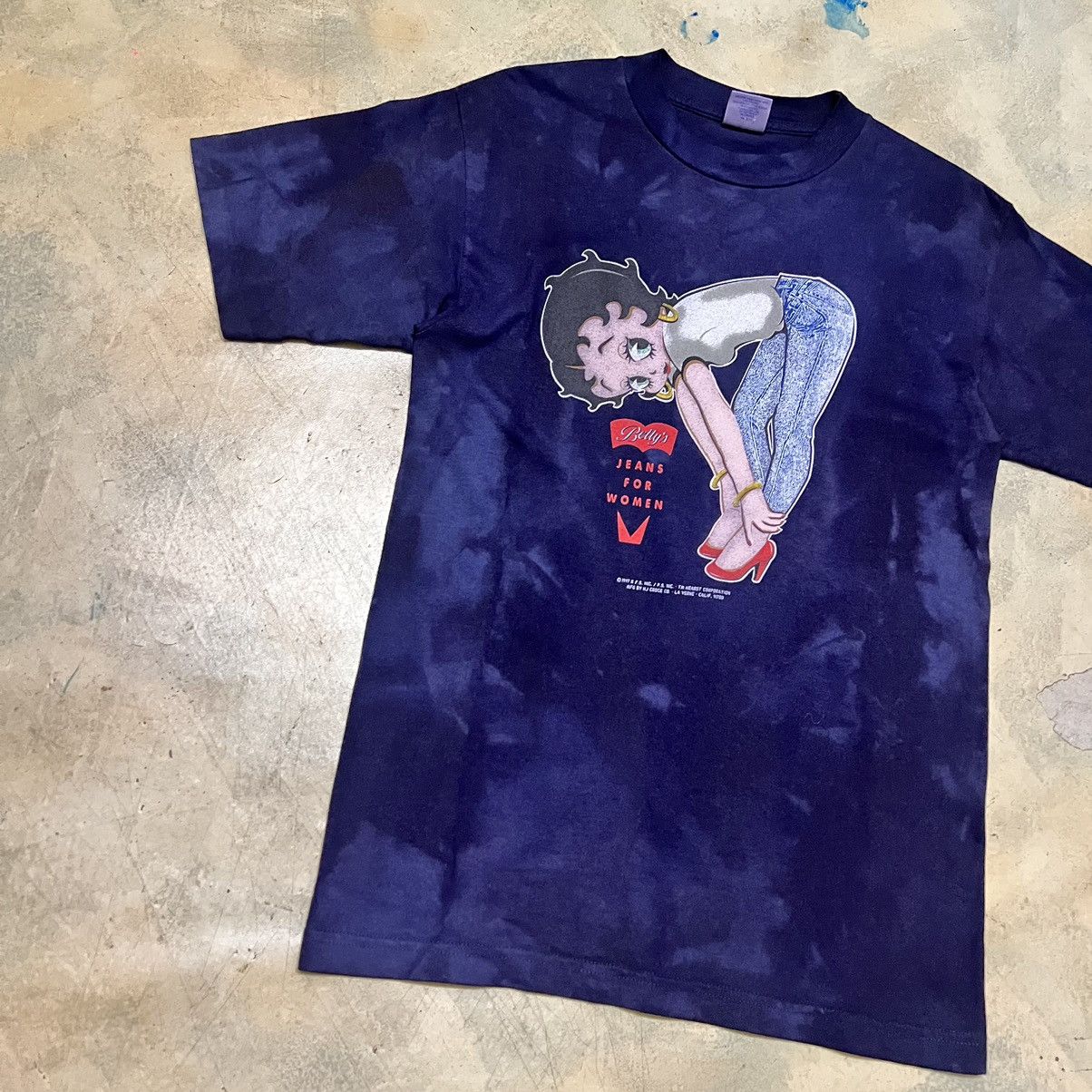 Cartoon Network Vintage Betty Boop Big Logo tie dye t shirt Size US M / EU 48-50 / 2 - 4 Thumbnail