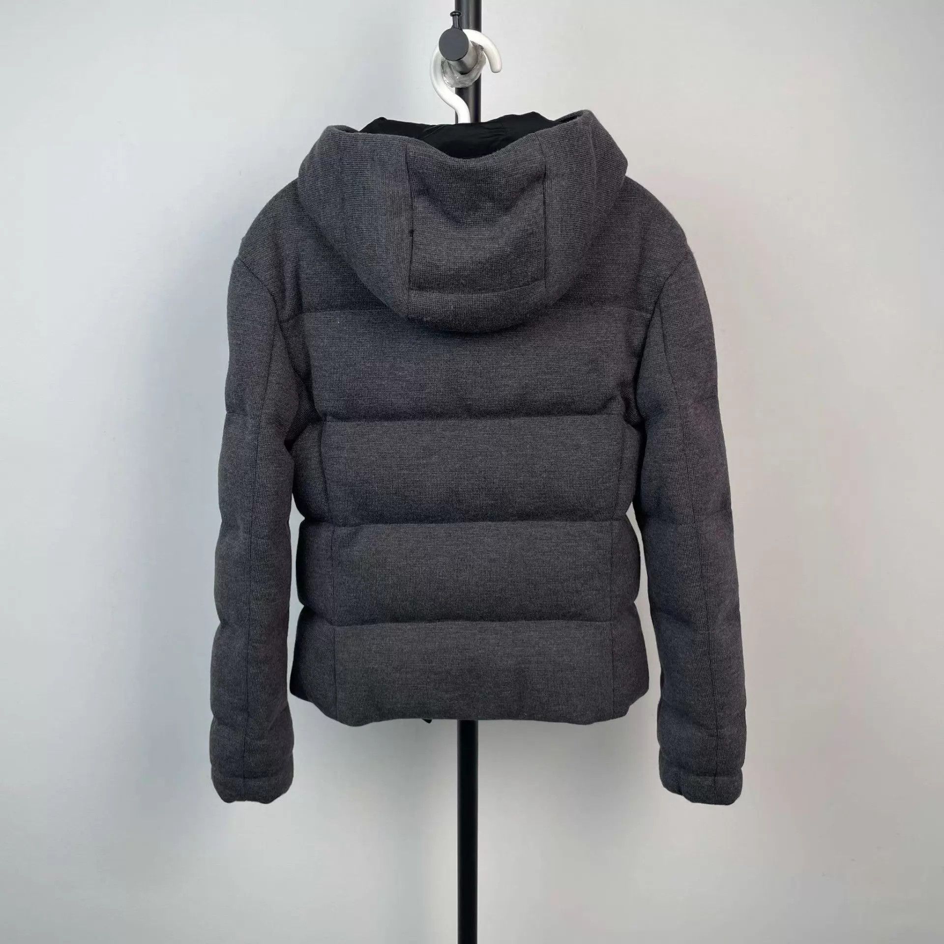 Prada Prada 95 New Color Blocked Black & Gray Down Jacket 170 Size S / US 4 / IT 40 - 2 Thumbnail