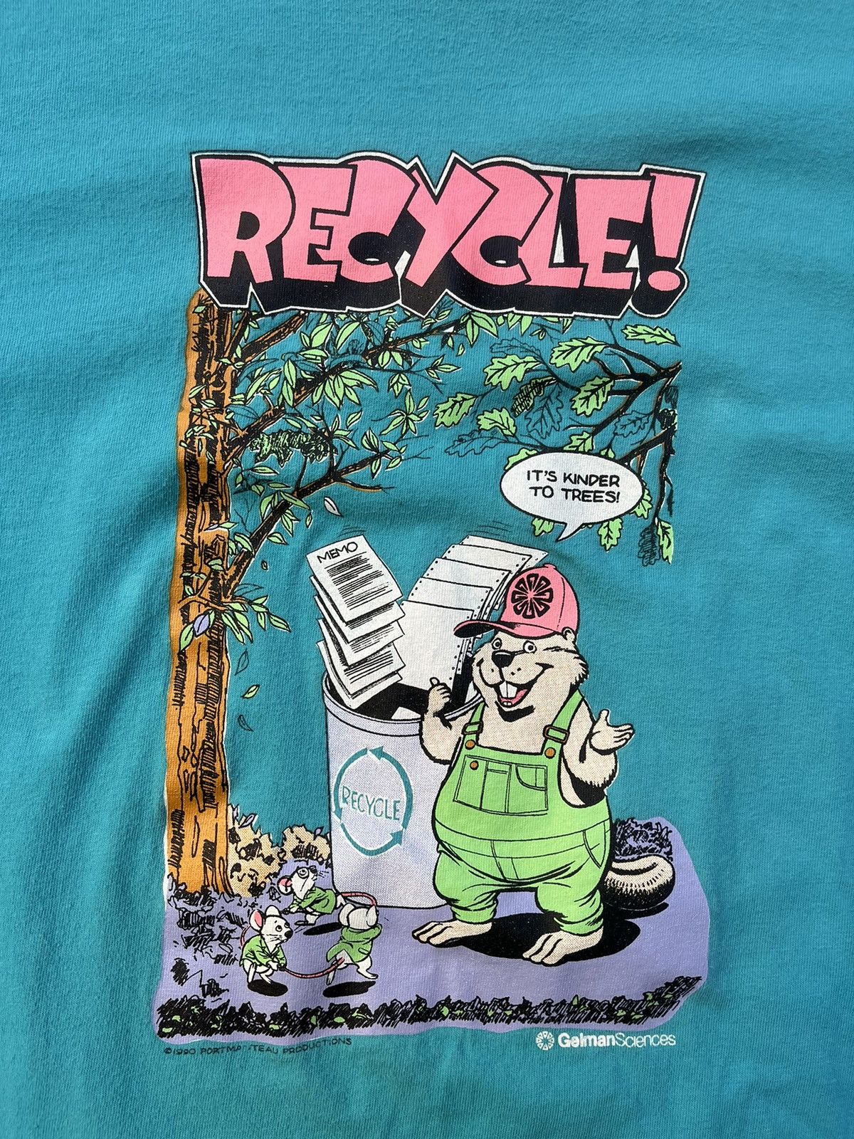Niche × Vintage Vintage Single Stitch Recycle! Tee Shirt Size US XL / EU 56 / 4 - 2 Thumbnail