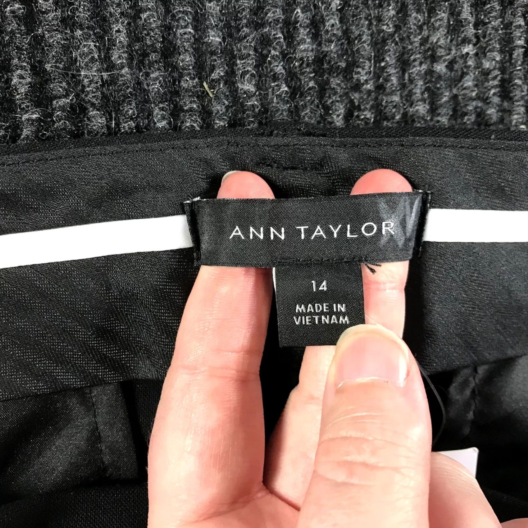 Worthington Worthington Ann Taylor Womens Black Straight Leg Dress Pants Professional Office Trousers Size 36" / US 14 / IT 50 - 7 Thumbnail