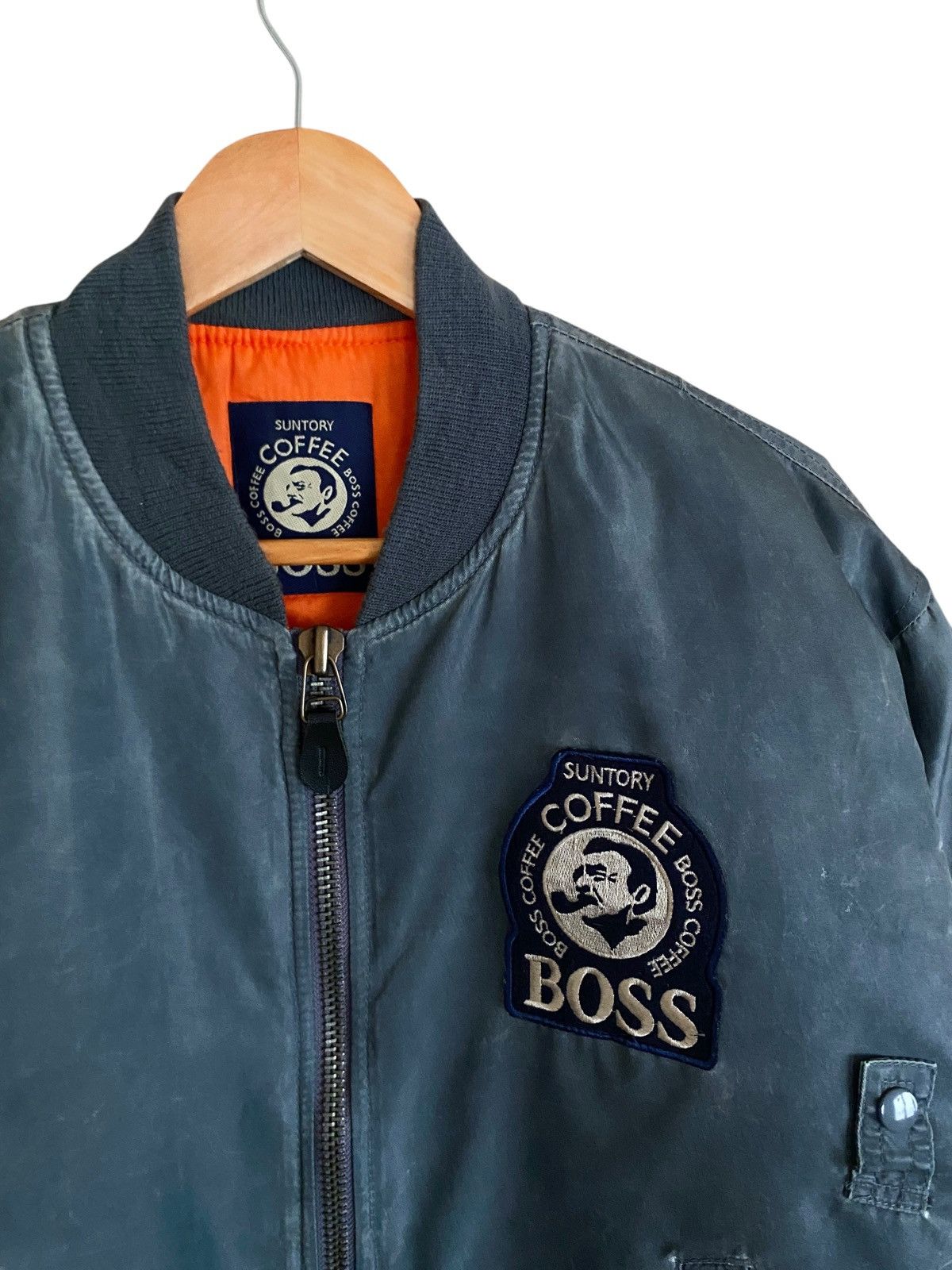 Vintage Vintage Brand Coffee Boss MA-1 Flight Jacket 1990s Size US M / EU 48-50 / 2 - 5 Thumbnail