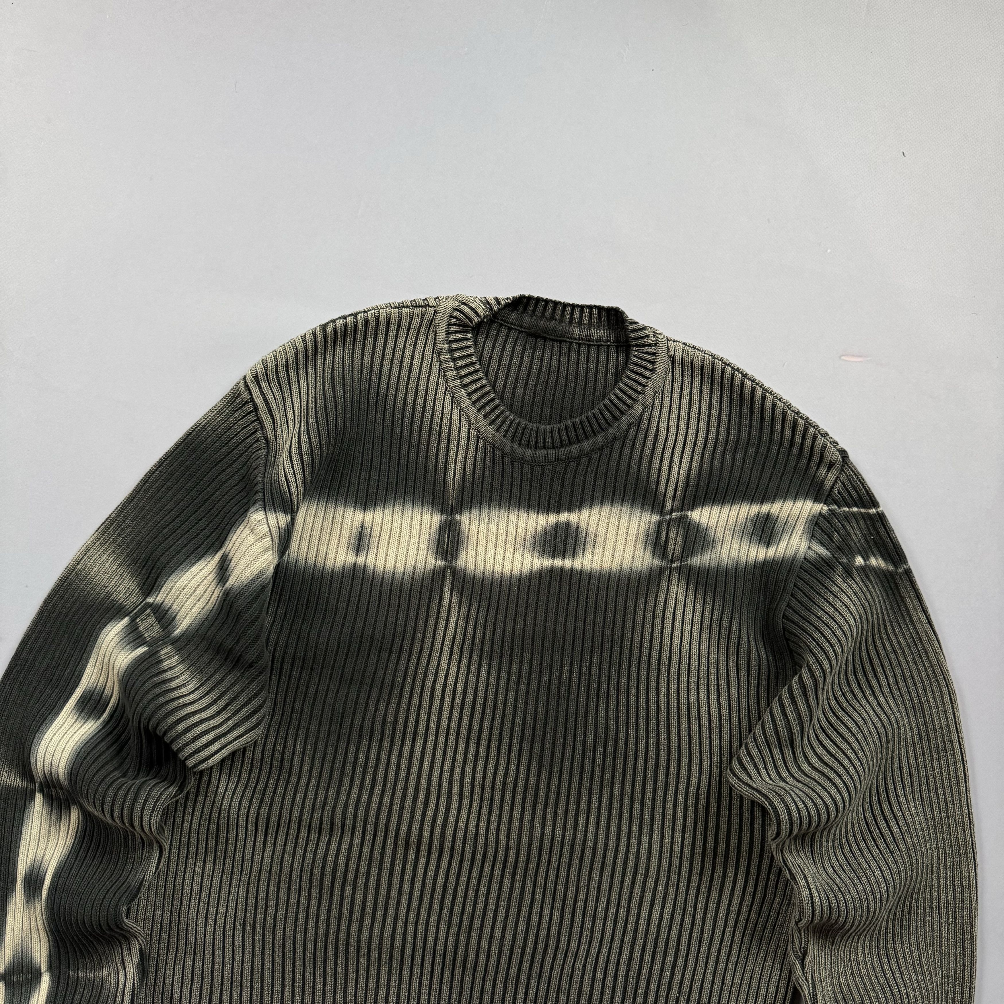 Japanese Brand VINTAGE RIBBED FADED KNIT SWEATER JUNYA WATANABE STYLE Y2K Size US L / EU 52-54 / 3 - 7 Thumbnail