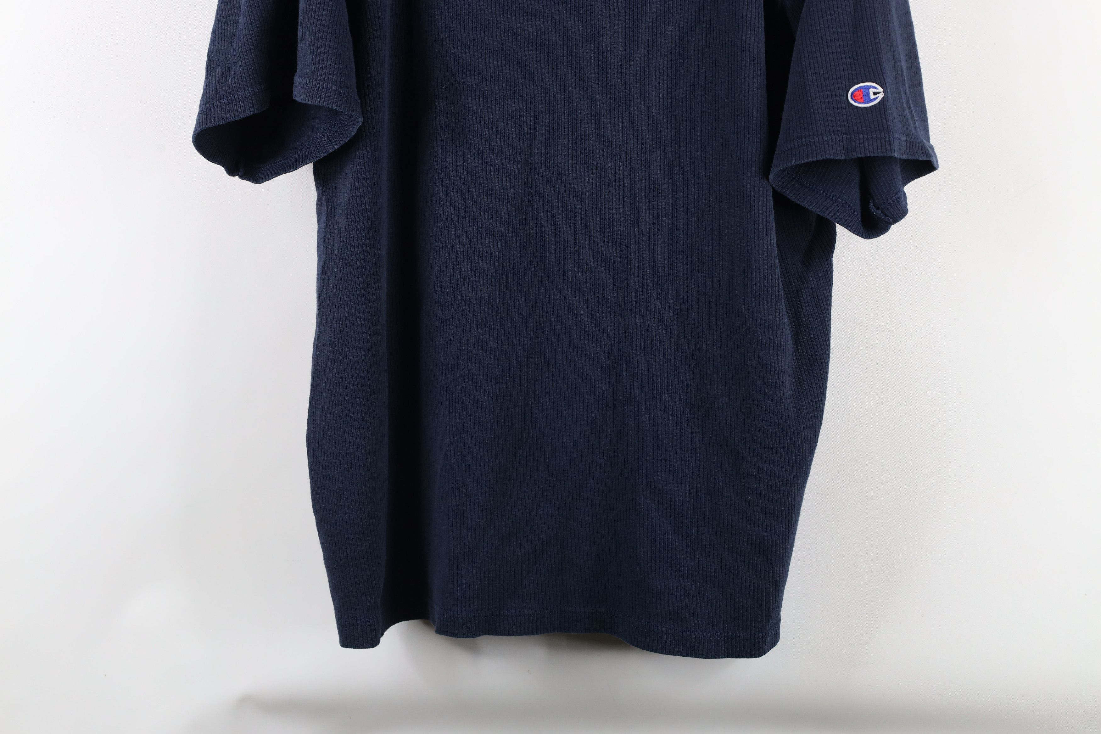 Champion × Vintage Vintage 90s Champion Out Ribbed Knit Short Sleeve T-Shirt Size US L / EU 52-54 / 3 - 3 Thumbnail
