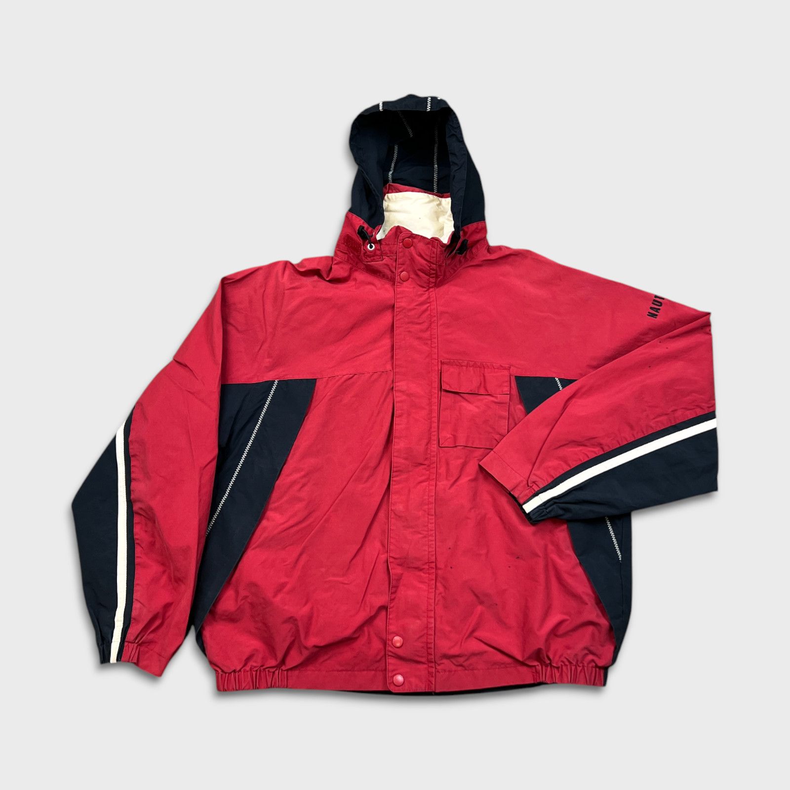 Nautica × Vintage Vintage Nautica Jacket Zip Outdoor Bomber Windbreaker Coat Size US XL / EU 56 / 4 - 1 Thumbnail