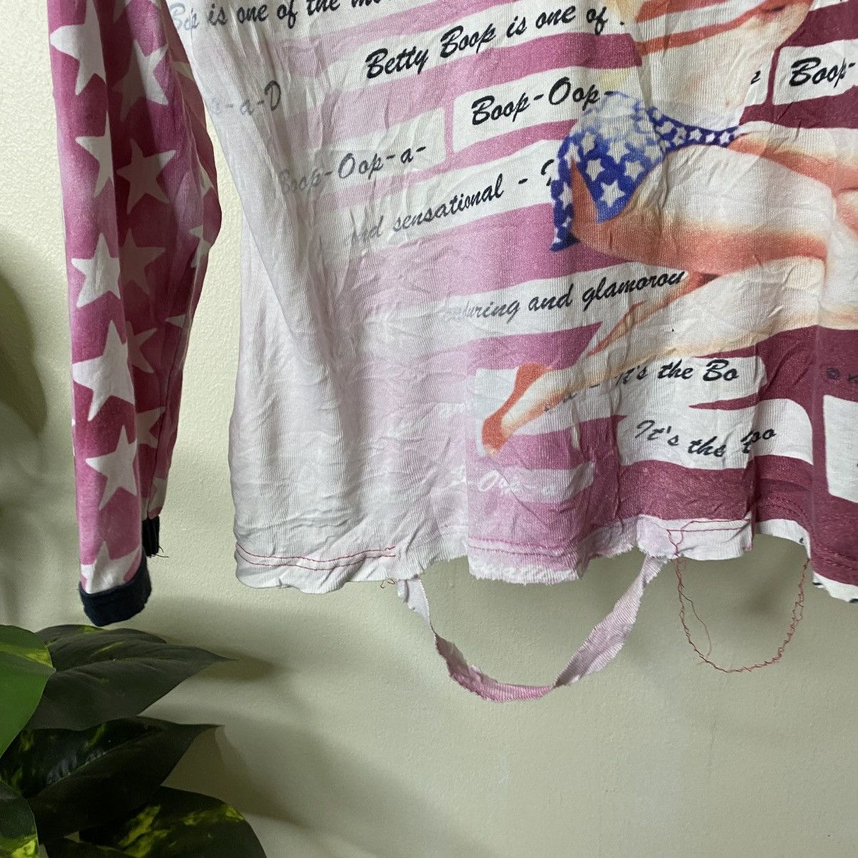 Vintage Vintage 1990s Betty Boop AOP LS Women T Shirt Size M / US 6-8 / IT 42-44 - 5 Thumbnail
