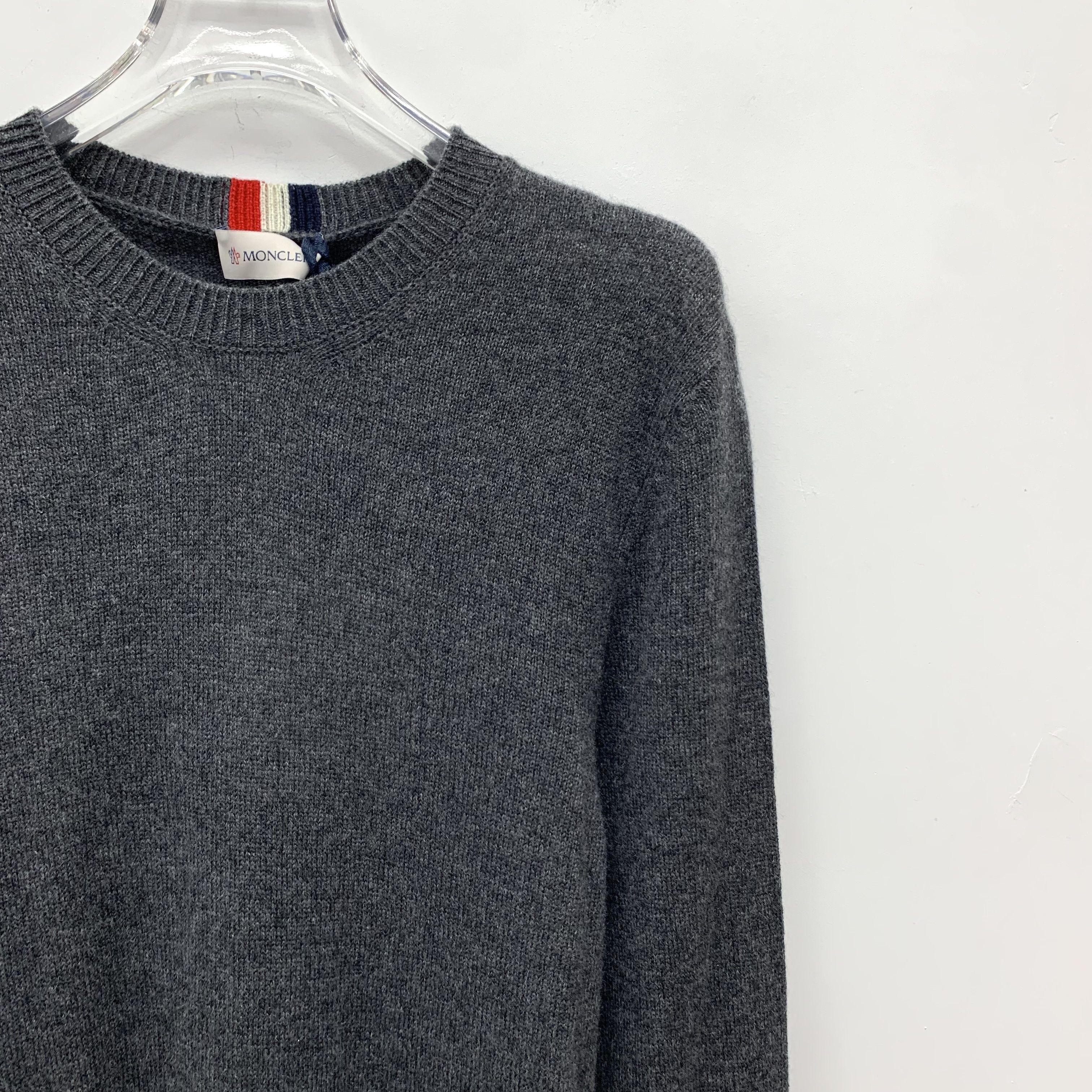 Moncler Moncler Cashmere Knit Sweater Gray (S) Size US S / EU 44-46 / 1 - 3 Thumbnail