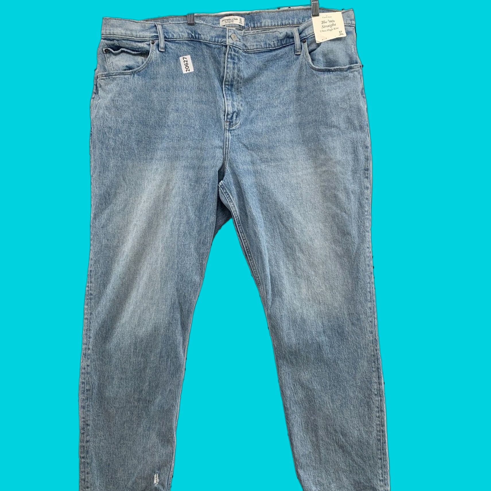 Abercrombie & Fitch VINTAGE Abercrombie & Fitch Jeans Women 90s Straight Ultra High Rise Curvy Blue Denim 37/32" Size 25" / US 0 / IT 36 - 1 Thumbnail