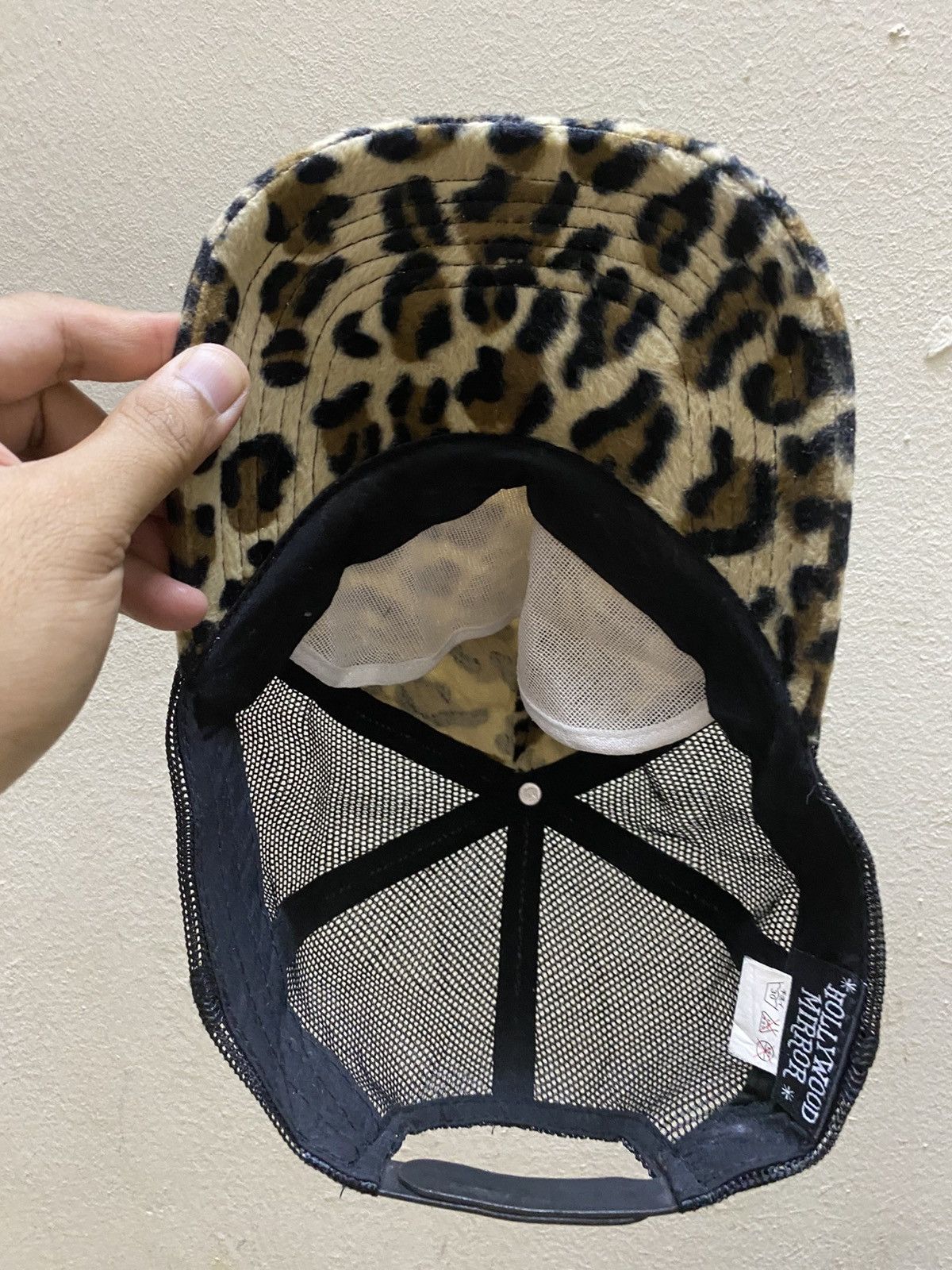 Japanese Brand Retro punk vintage leopard distressed raw cap hat Size ONE SIZE - 4 Thumbnail