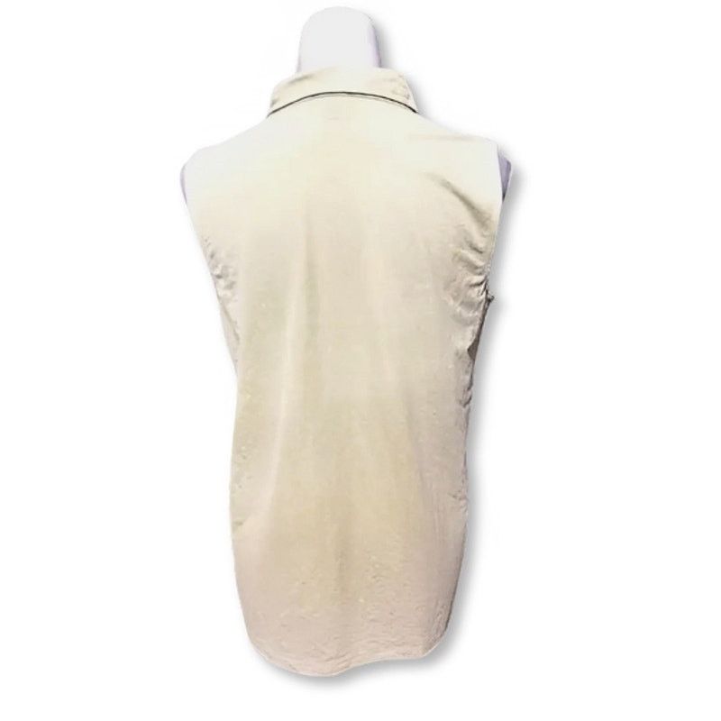 Jones New York Jones New York Sleeveless Tank Top Placket Yellow Green W M Size M / US 6-8 / IT 42-44 - 5 Thumbnail