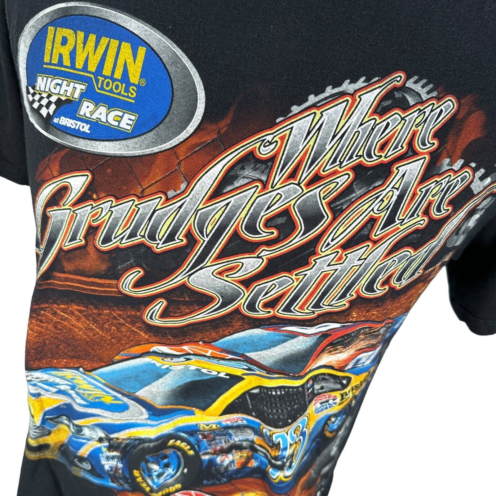 Chase Authentics Chase Authentics Bristol Fight Finish NASCAR T-Shirt Mens M Size US M / EU 48-50 / 2 - 2 Thumbnail