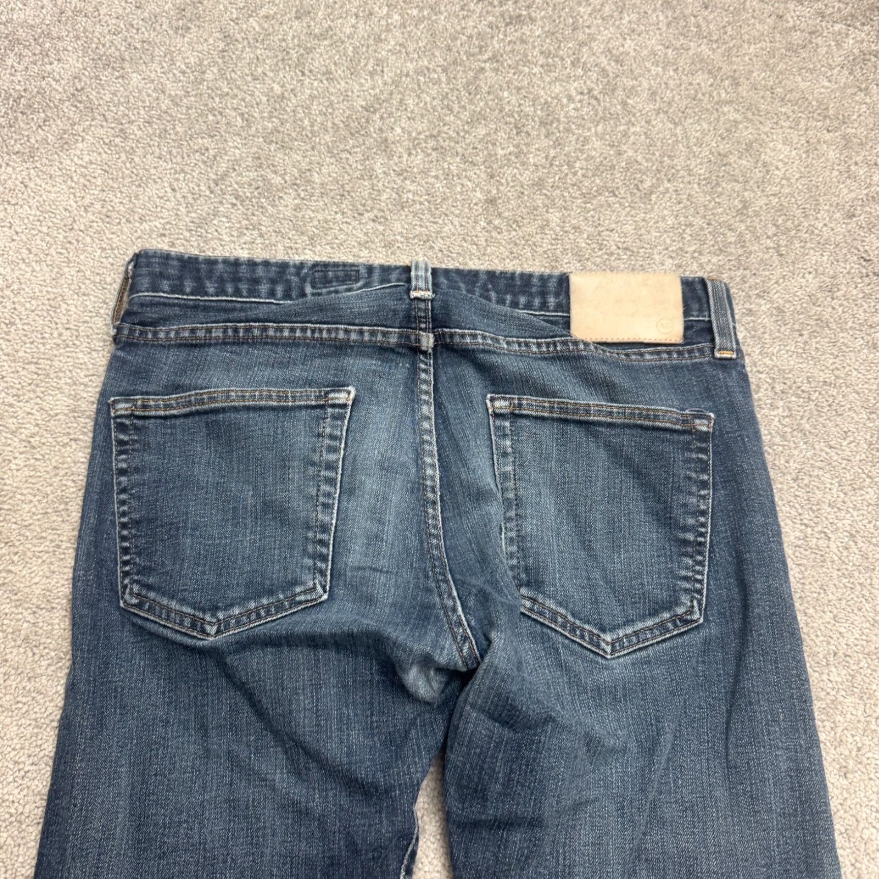 Vintage AG Adriano Goldschmied The Tellis Jeans Mens 32 Blue Slim Straight Denim 5-Pocket Casual Streetwear USA Size US 32 / EU 48 - 5 Thumbnail