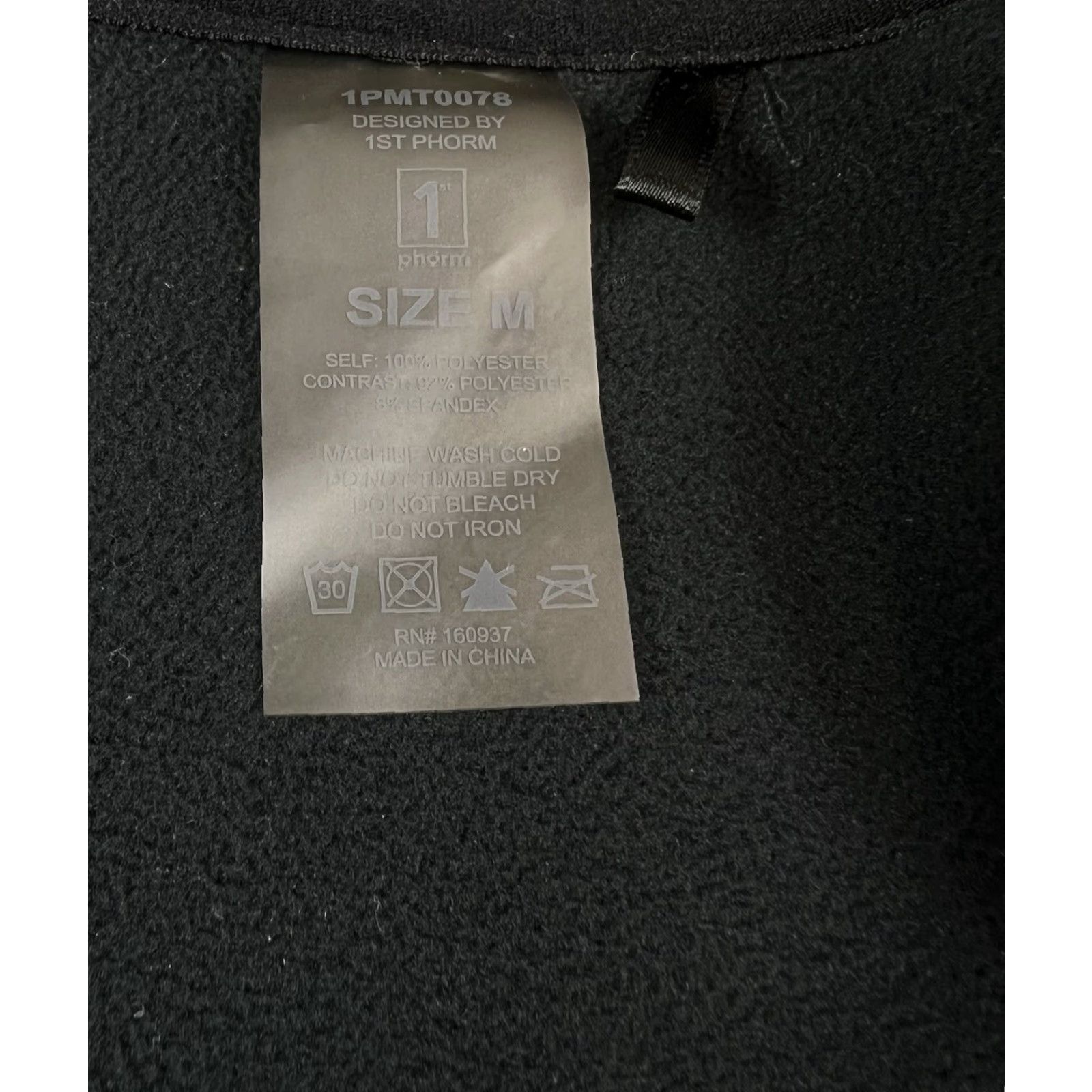 Vintage 1st Phorm Women’s Jacket Black Sherpa Fleece Full Zip Hooded Size M Size M / US 6-8 / IT 42-44 - 7 Thumbnail