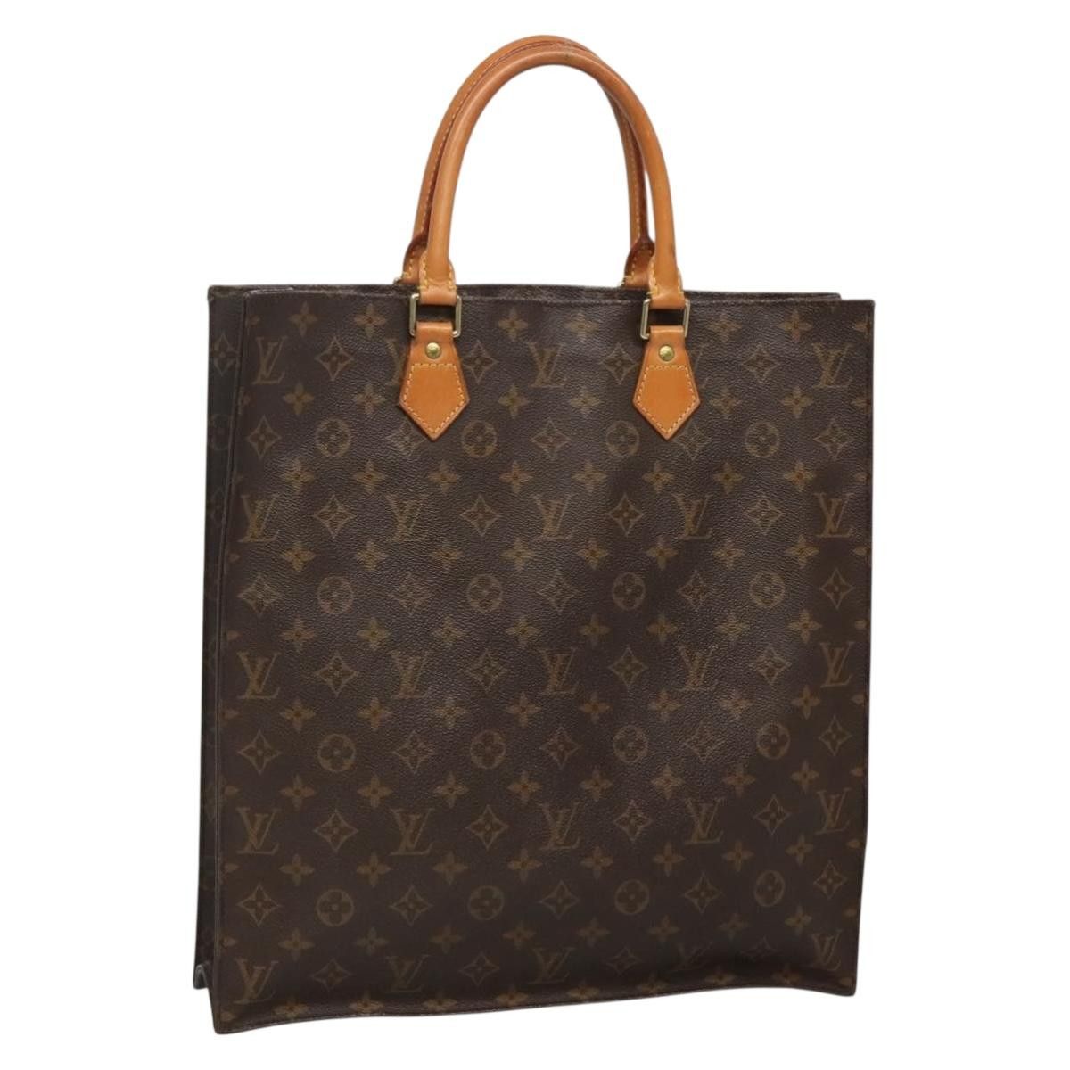 Louis Vuitton LOUIS VUITTON Monogram Sac Plat Hand Bag M51140 Size ONE SIZE - 1 Thumbnail