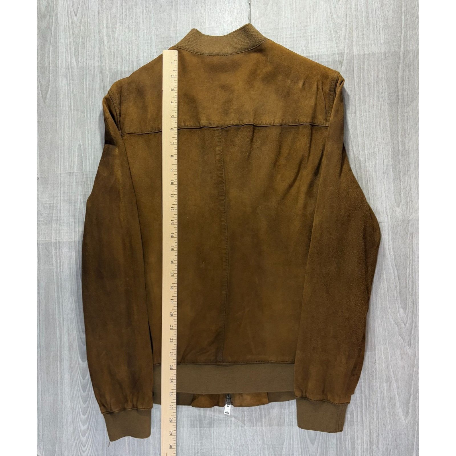 Allsaints All Saints Bergen Bomber Suede Leather Jacket size Large col Size US L / EU 52-54 / 3 - 11 Thumbnail