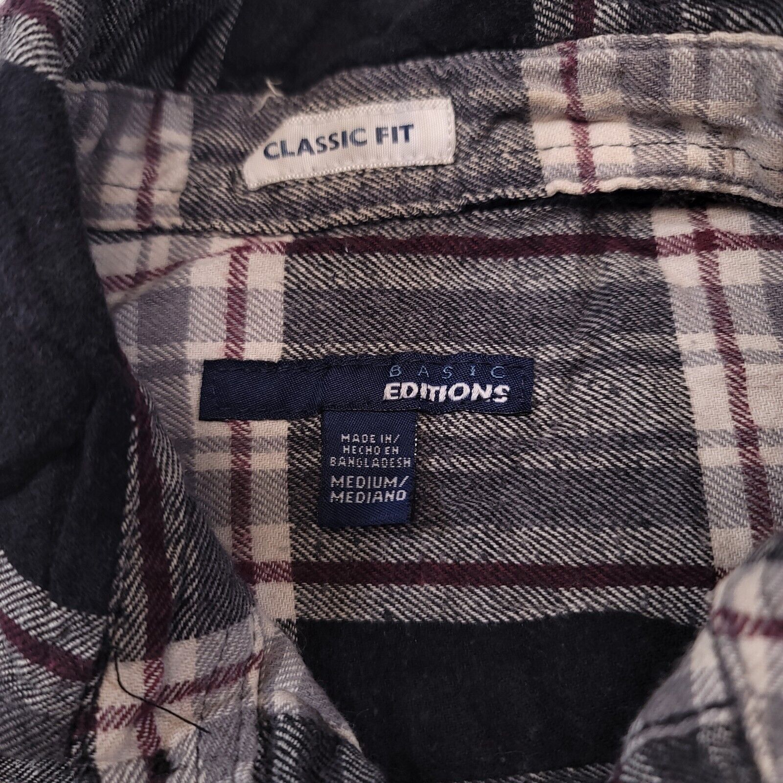 Basic Editions Basic Editions Tratan Flannel Shirt Mens Size Medium M Black Size US M / EU 48-50 / 2 - 3 Thumbnail