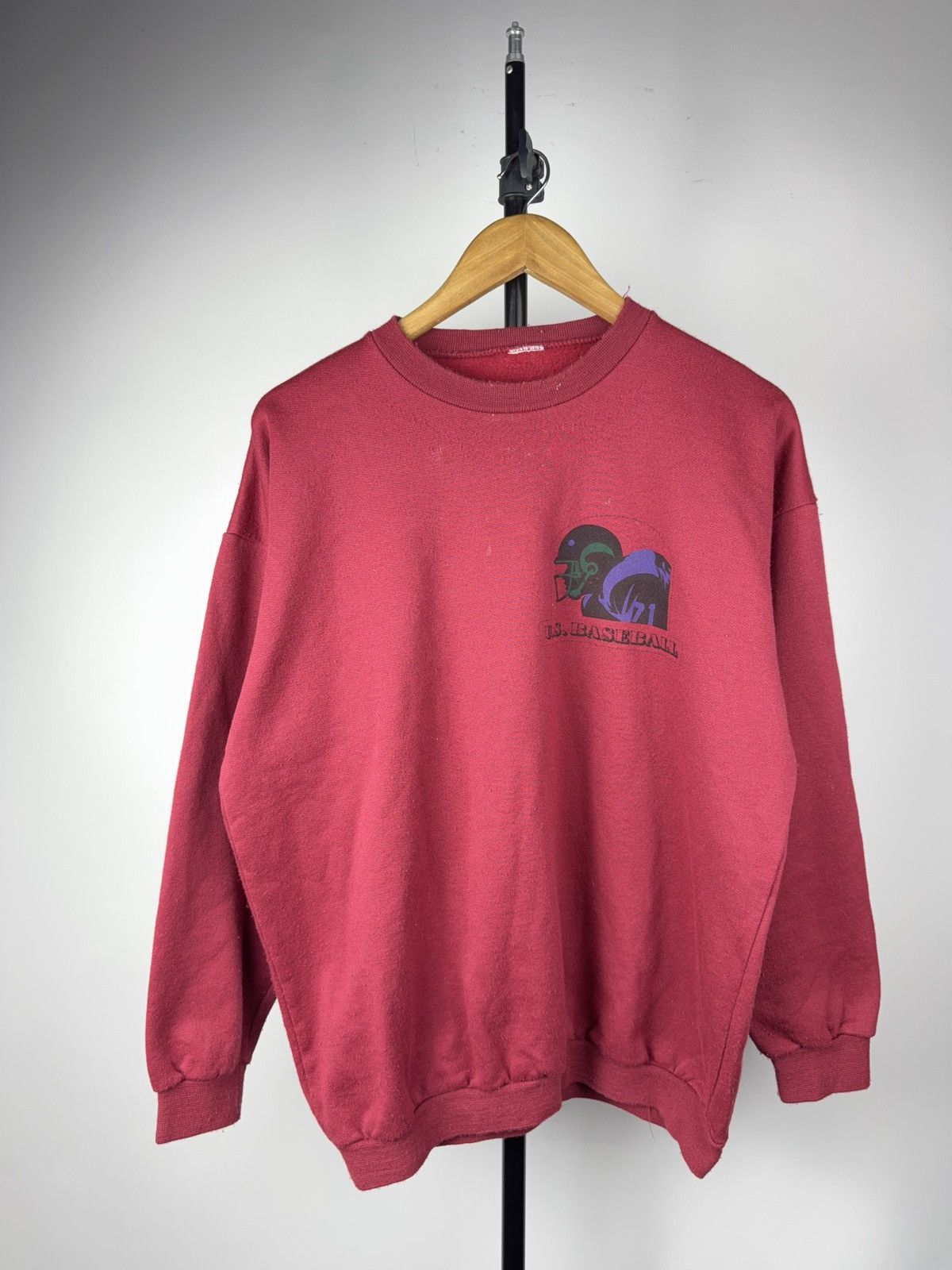 Vintage Retro Vintage U.S. Baseball 80s Sports Graphic Crewneck Size US M / EU 48-50 / 2 - 1 Thumbnail