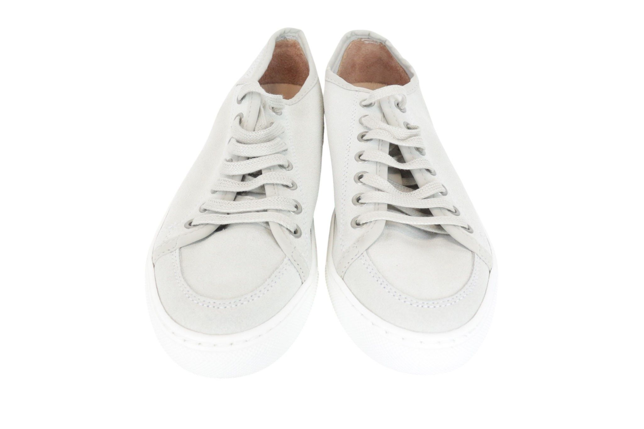 Suitsupply EU39 Grey Off-White Leather Sneakers 67441 Size US 6 / EU 39 - 6 Thumbnail