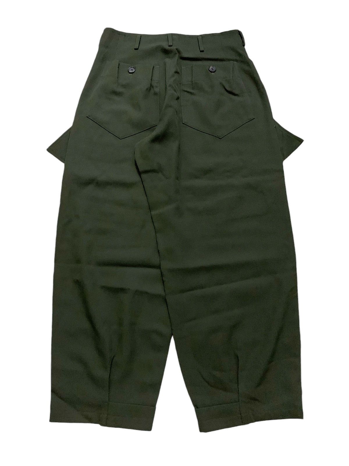 Yohji Yamamoto 💥Vintage Yohji Yamamoto Army Signature Baggy Pant Size 29" - 4 Thumbnail