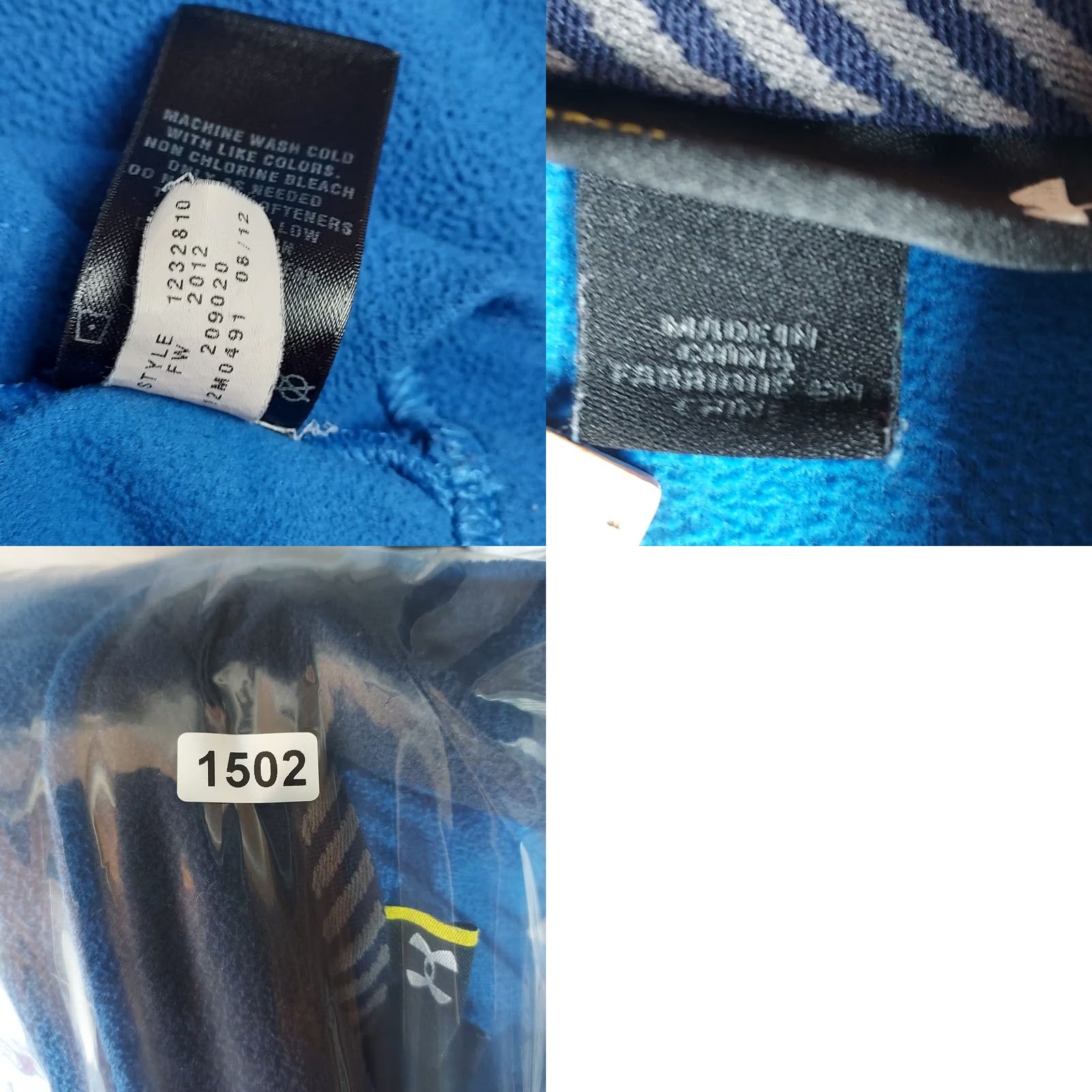 Under Armour Under Armour Mens Medium Blue 1/4 Zip Fleece Pullover Sweatshirt Mock Neck Loose Fit Size US M / EU 48-50 / 2 - 8 Thumbnail