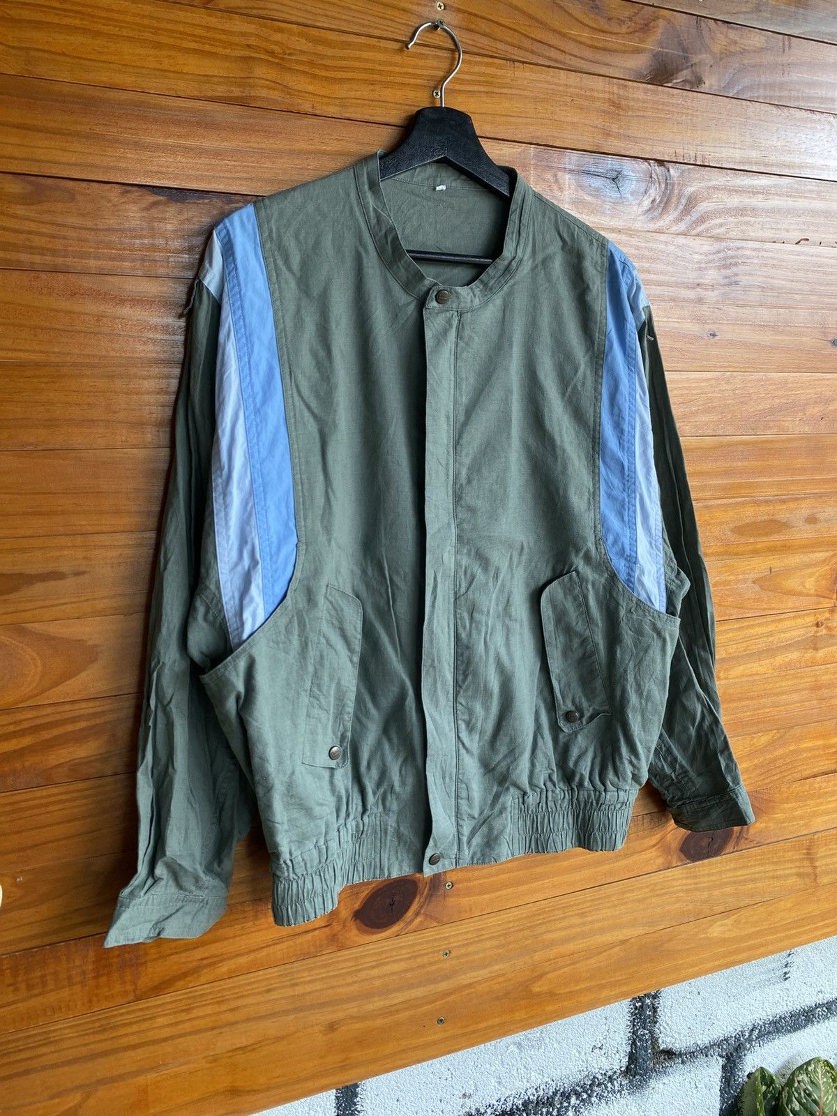 Lancel Vintage LANCEL Paris Utility Jacket Olive Green Panel Design Size US L / EU 52-54 / 3 - 6 Thumbnail