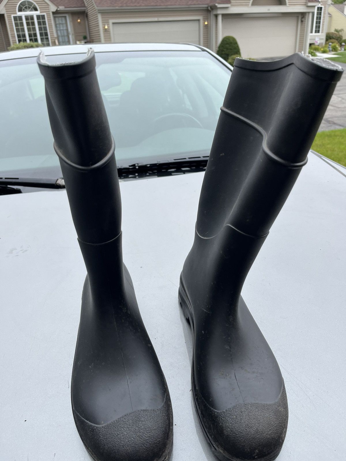 Vintage Black Puddle Boots (M10W12) Size US XL / EU 56 / 4 - 4 Thumbnail