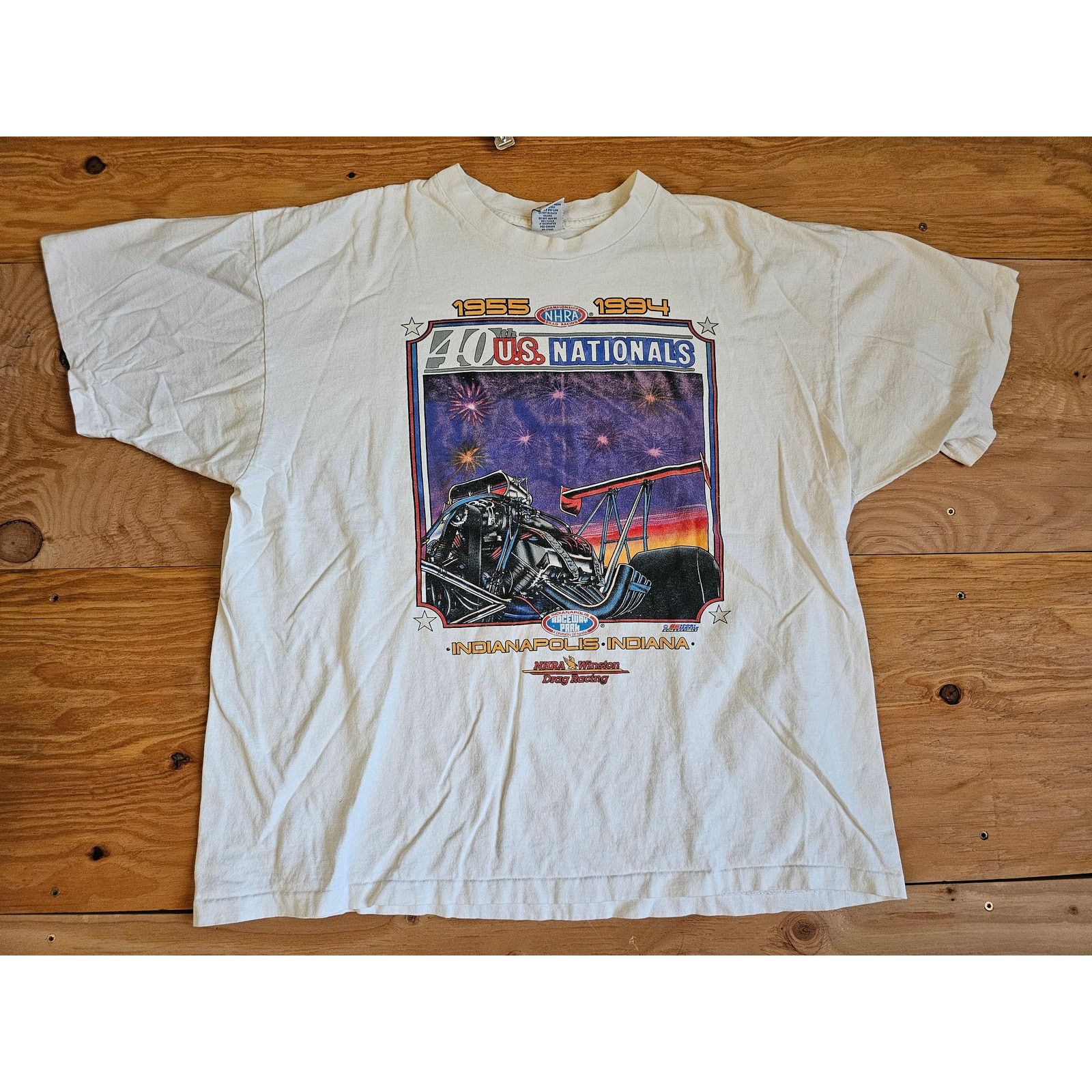 Other Vintage 1994 NHRA Nationals T-shirt, Winston Racing, Sz 2XL Size US XXL / EU 58 / 5 - 1 Thumbnail