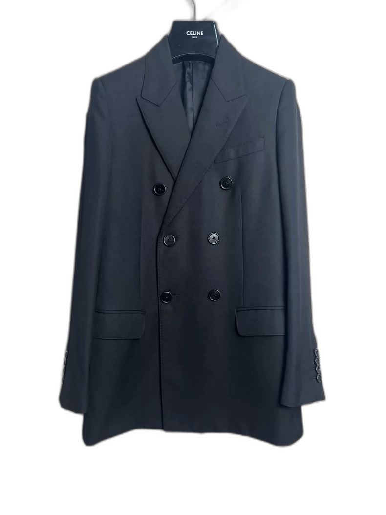 Celine Double Breasted Black Blazer Jacket