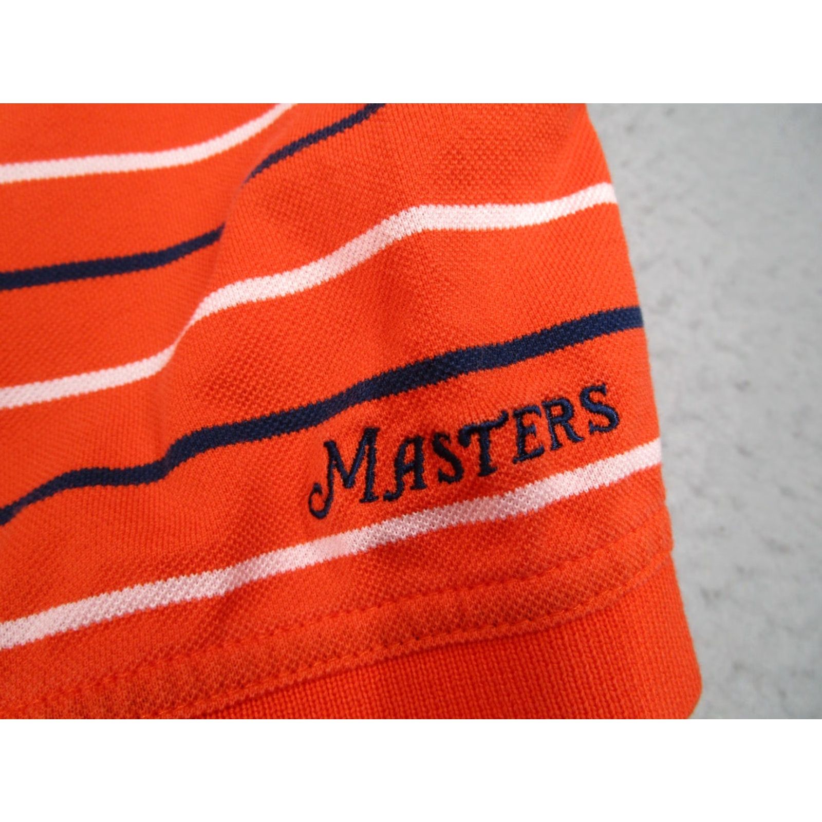 Vintage VINTAGE Masters Golf Polo Shirt Men Large Orange 90s Short Sleeve Retro Embroidered Logo Size US L / EU 52-54 / 3 - 6 Thumbnail