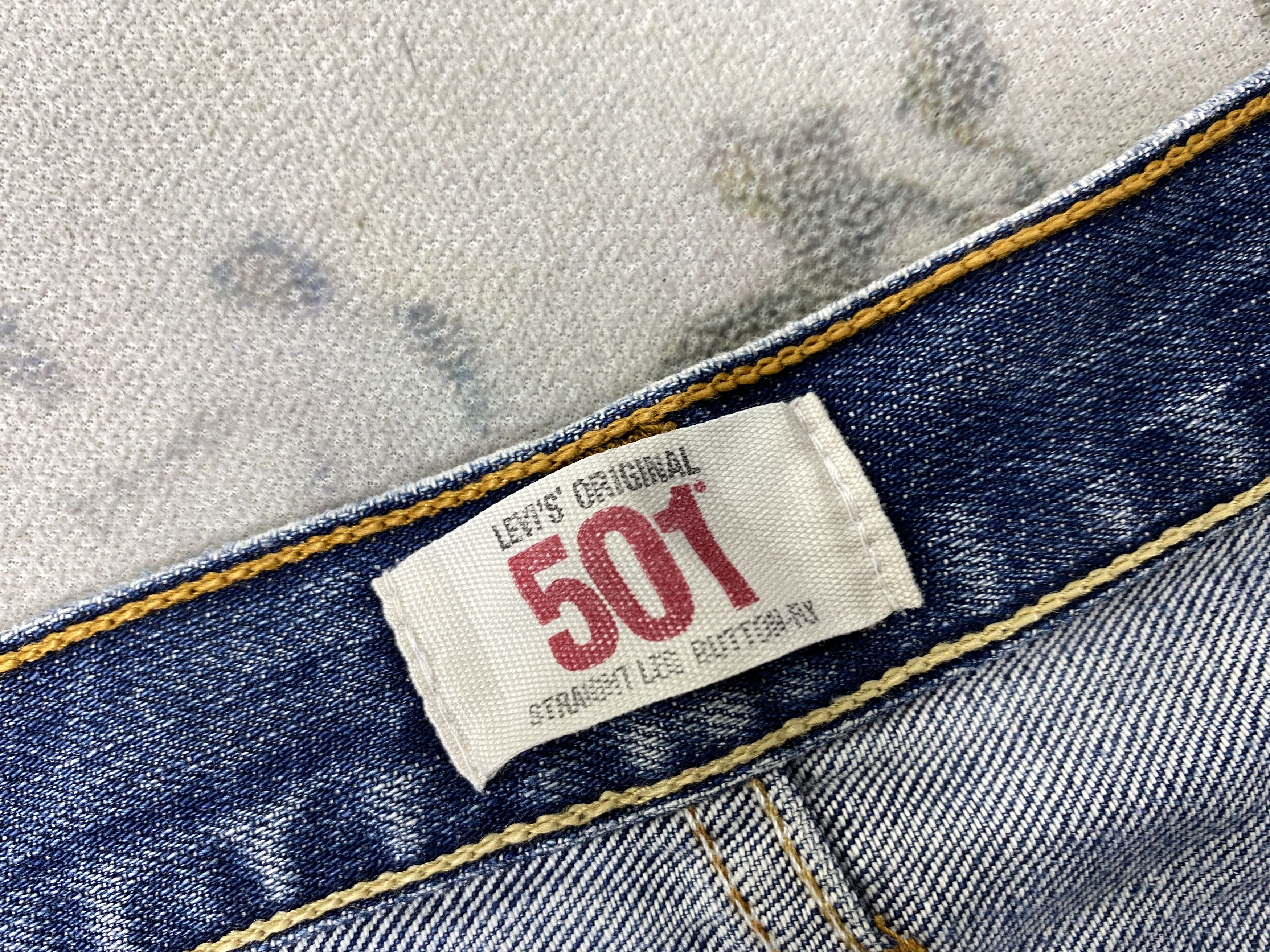 Levi's Distressed Blue Vintage Levi's 501 33x31.5 Denim -JN1585 Size US 33 - 11 Thumbnail