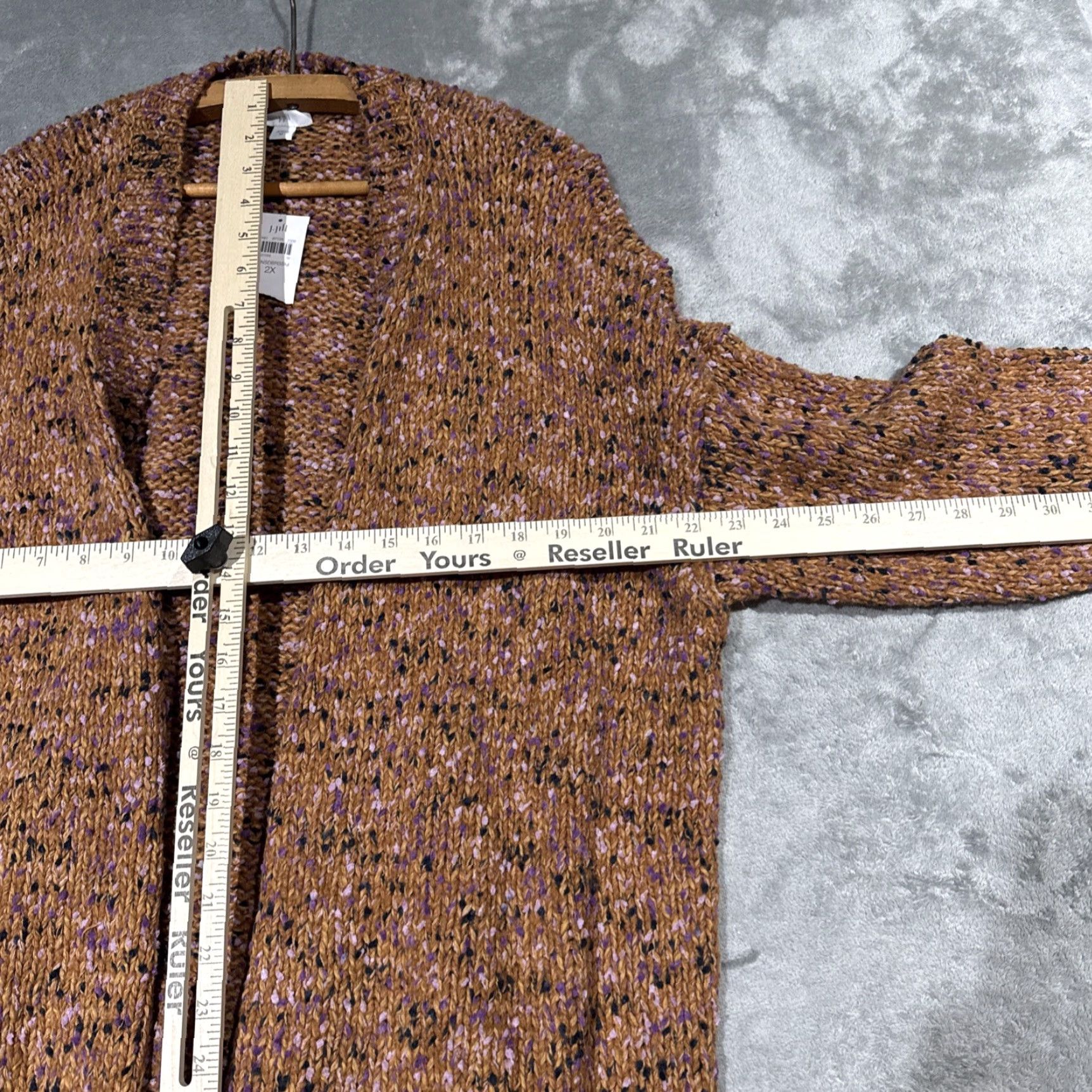 J. Jill J. Jill Cardigan Shirt Womens 2X Open Front Knit Multicolor NWT Chunky Colorful NWT Size XXL / US 16-18 / IT 52-54 - 6 Thumbnail