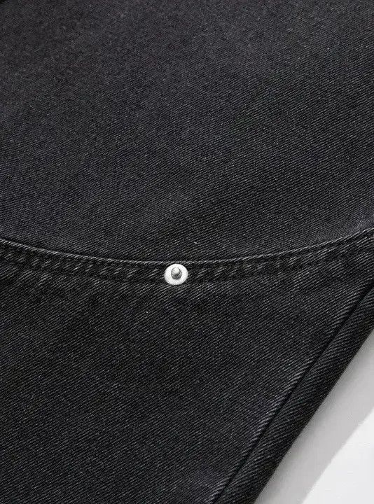 Japanese Brand × Jean Streetwear Casual Design Washed Black Loose Jeans Pants Size US 30 / EU 46 - 5 Thumbnail