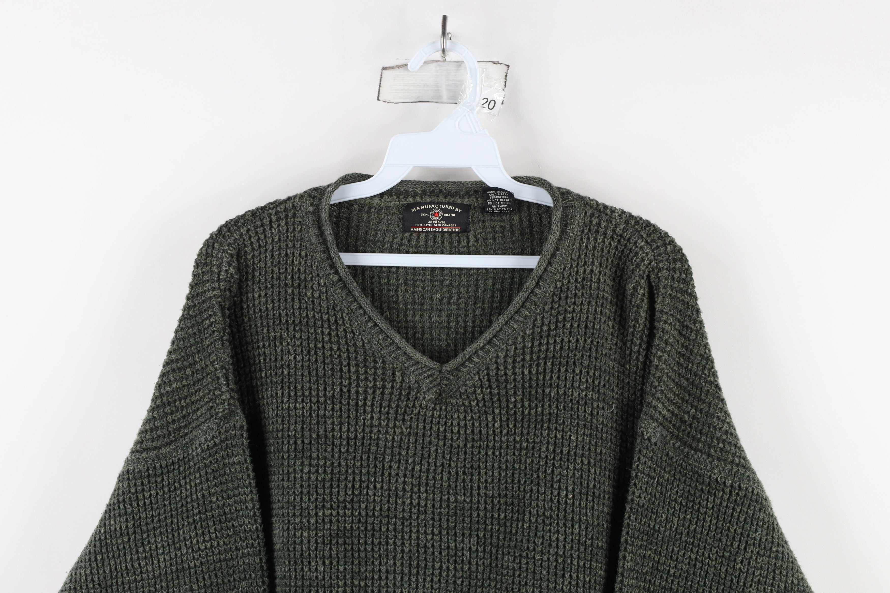 American Eagle Outfitters × Vintage Vintage 90s American Eagle Outfitters Thermal Knit Sweater Size US L / EU 52-54 / 3 - 2 Thumbnail