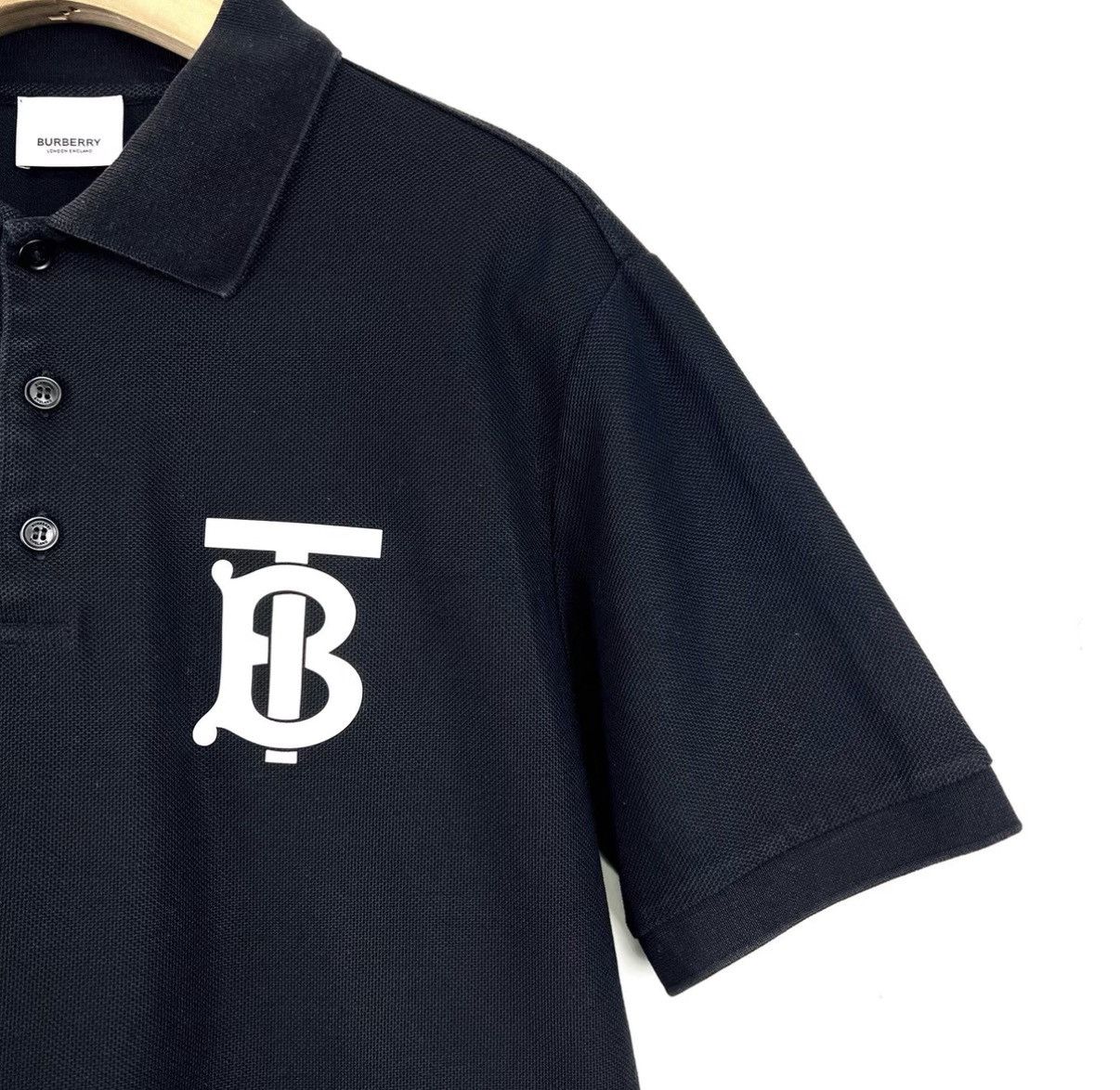 Burberry Burberry/Black TB Logo Print Short Sleeve Polo Shirt K12 Size US S / EU 44-46 / 1 - 5 Thumbnail